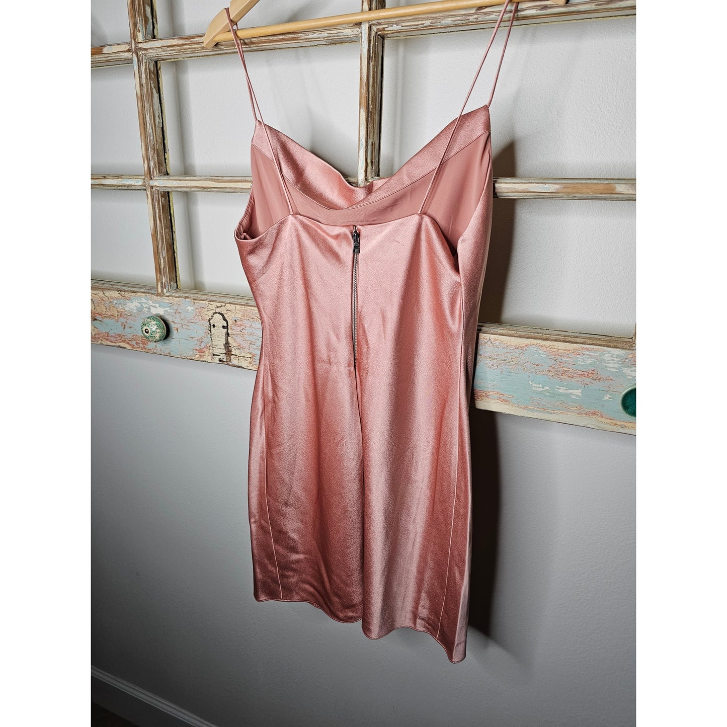 NWT Alice + Olivia Rose Tan Lined Mini Slip Dress Size 10