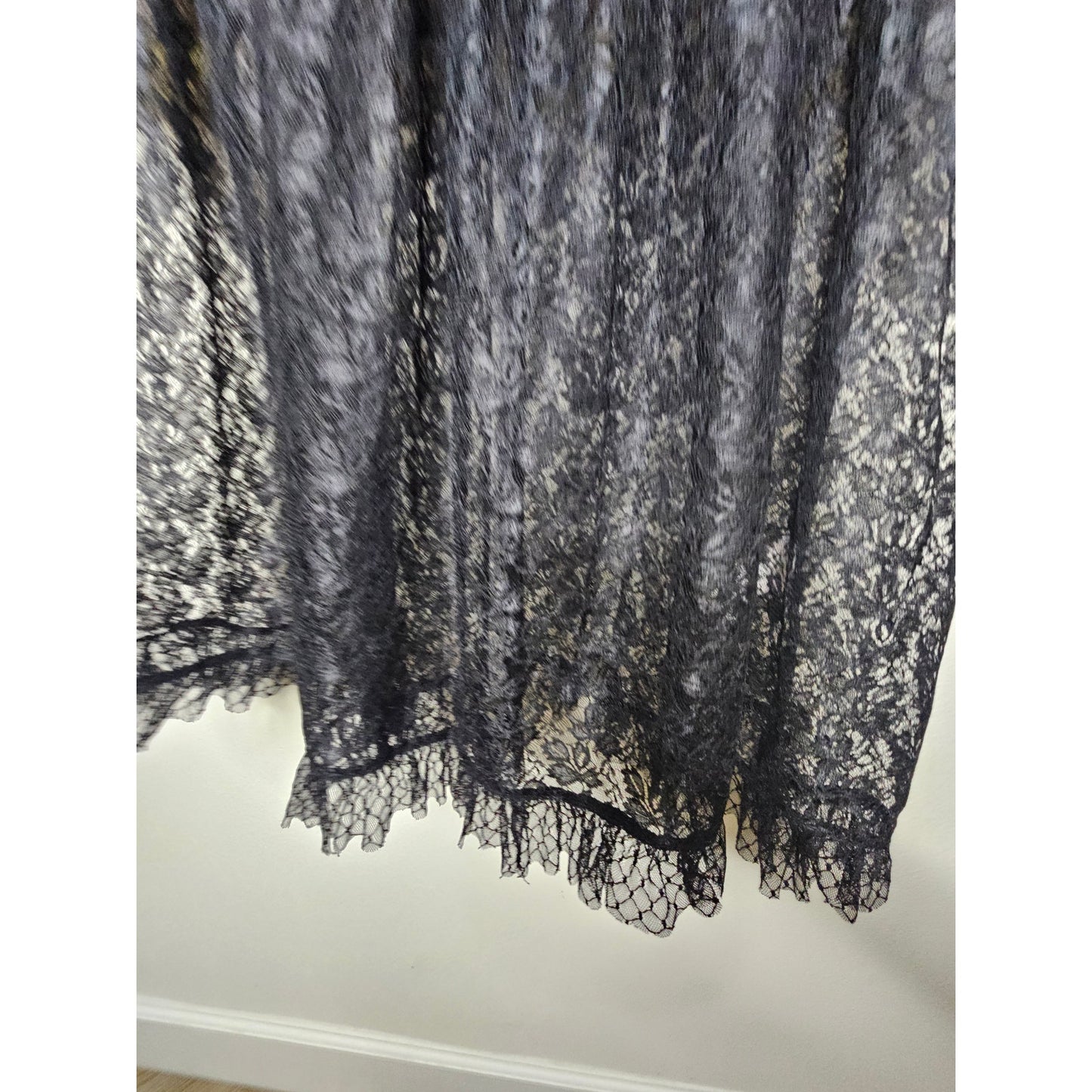 NWOT Nanette Lepore Black Lace Sheer Dress Ladies Size 8