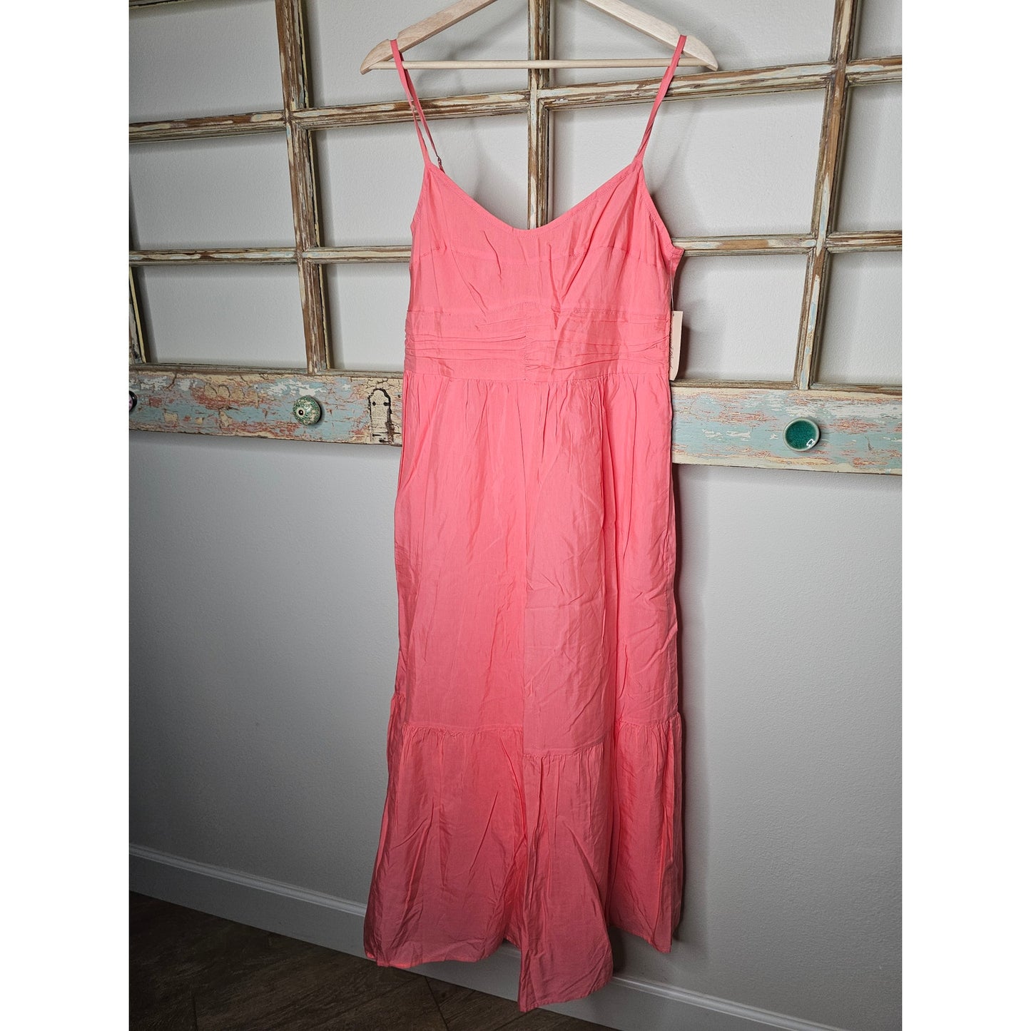 NWT Coral Adjustable Strap Midi Sun Dress Ladies size Medium