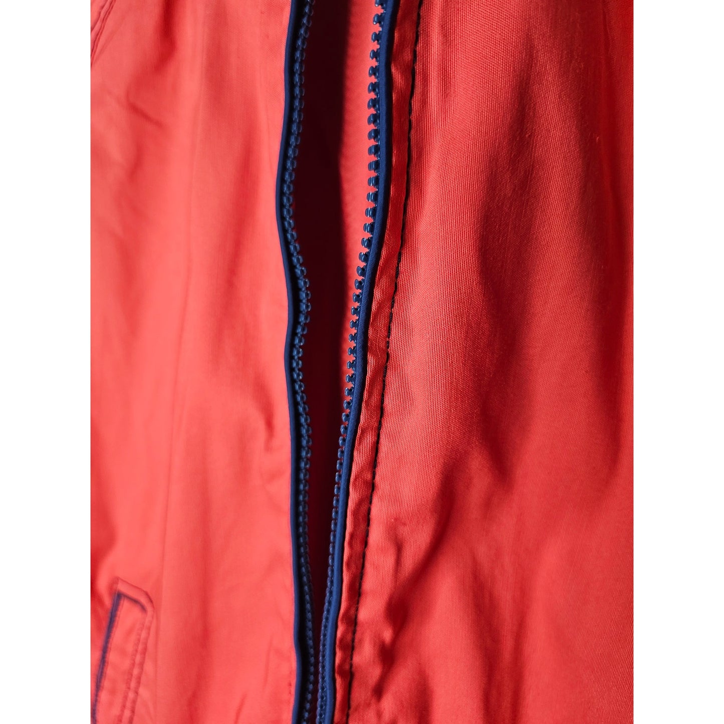 Tommy Hilfiger Red/ Blue Zip Front Hooded Jacket ladies size Small