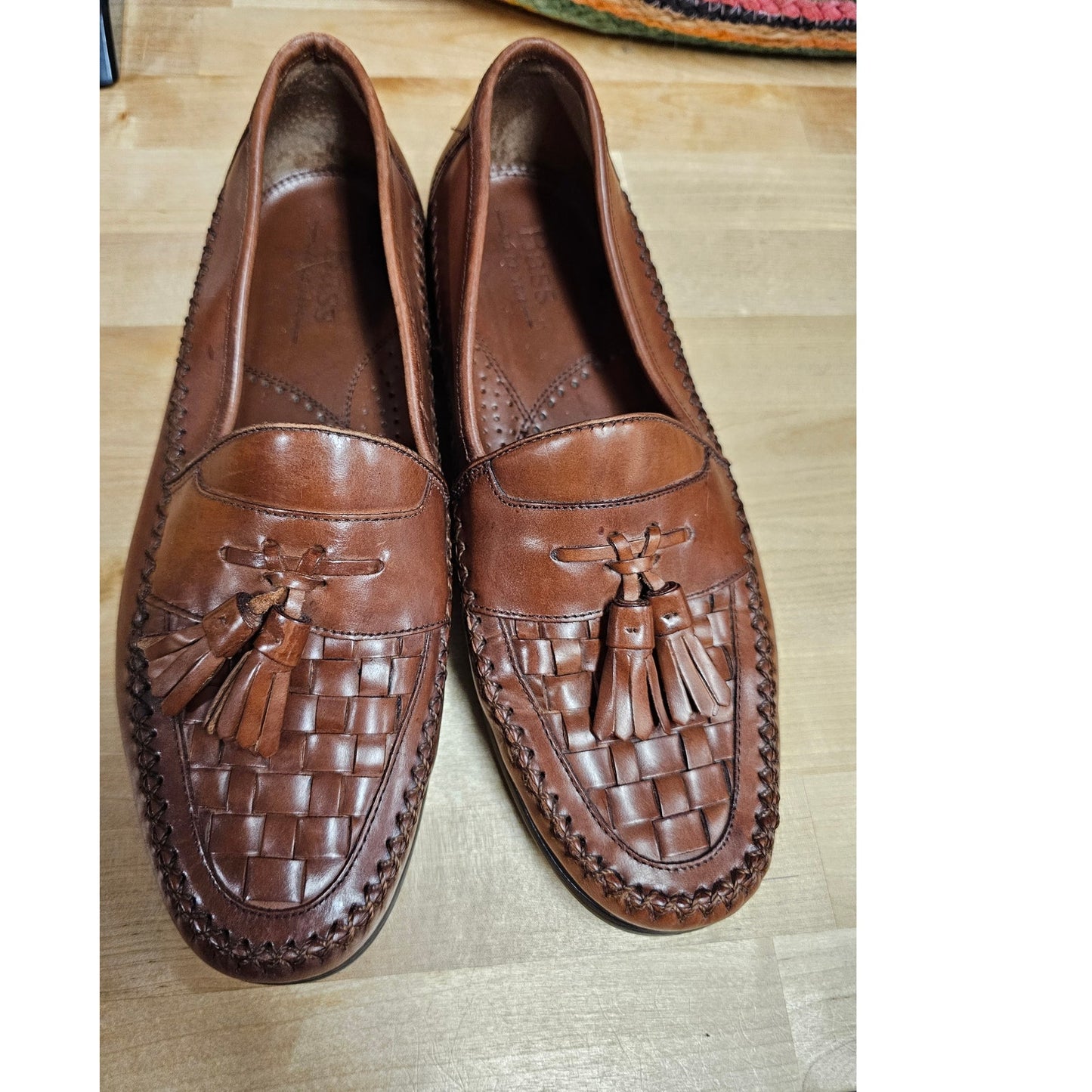 G.H. Bass & Co. Leather Tassel Slide On Loafers Men's Size 8.5
