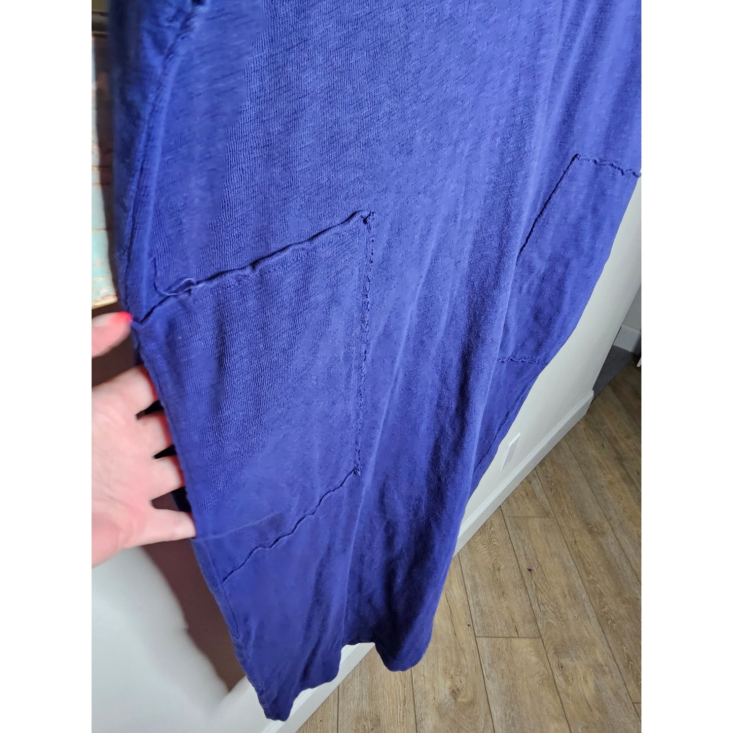 Free People Beach Royal Violet Blue Dress ladies Oversized Small