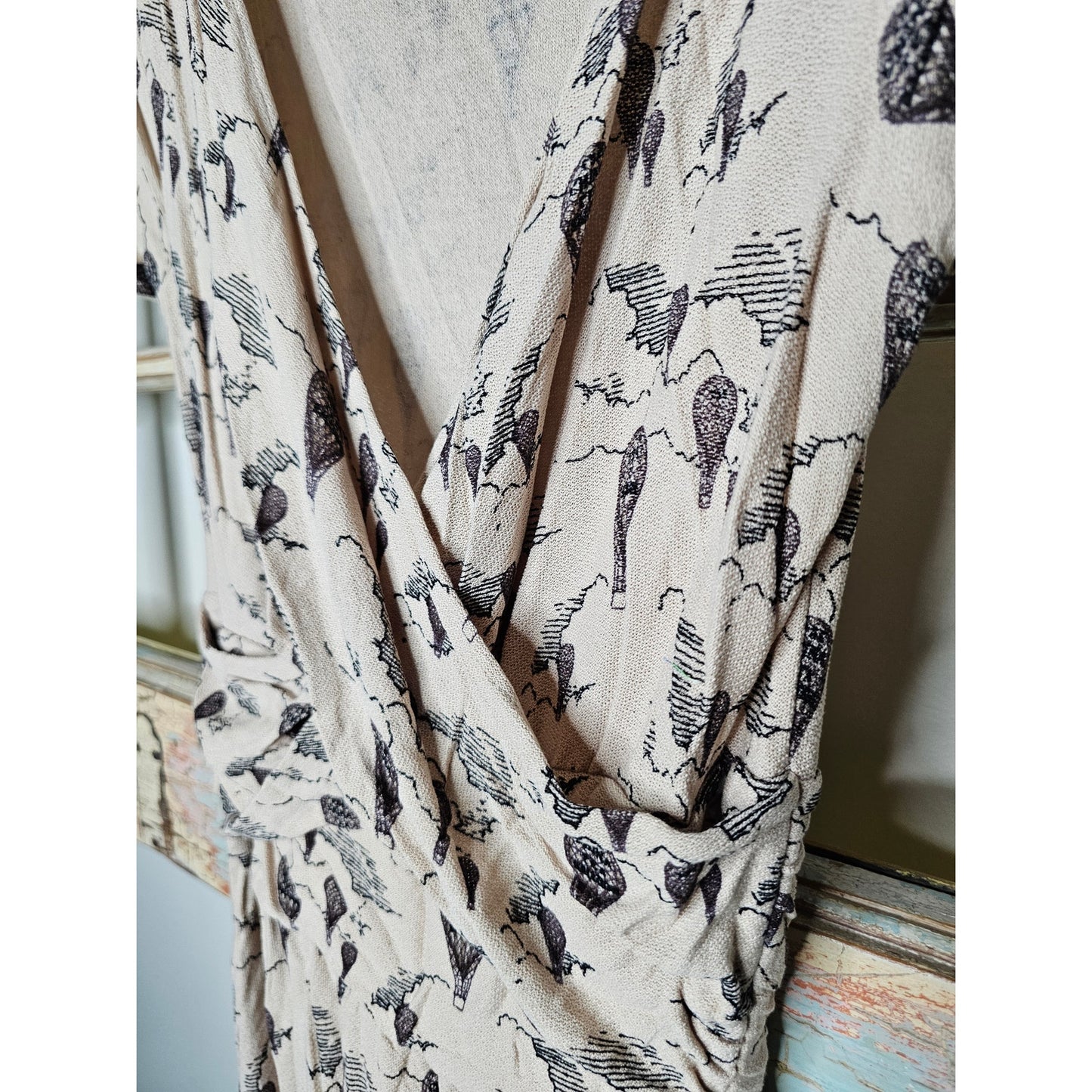 Anthropologie Leifnotes Womens Hot Air Balloons Dress Ladies size XS