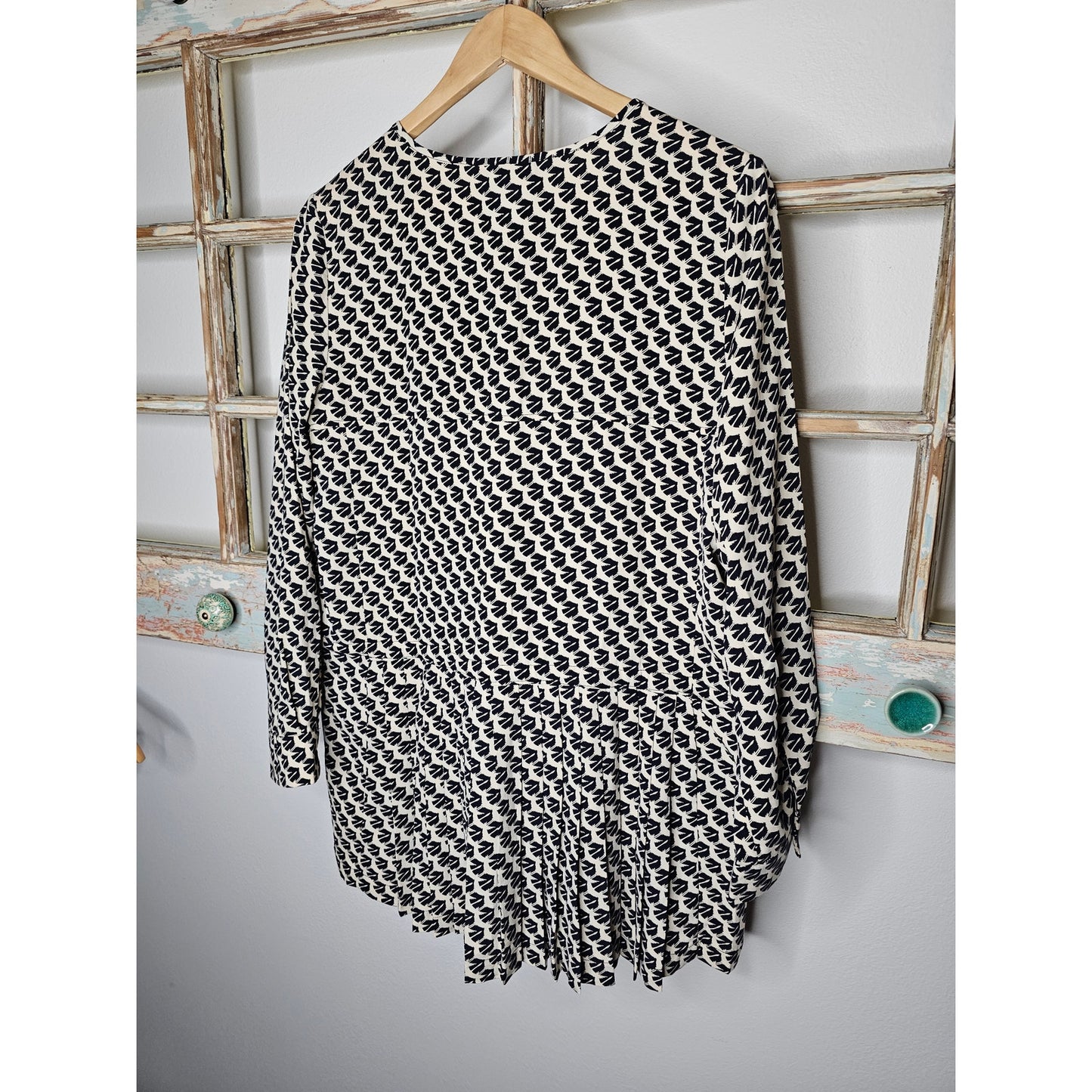 Maeve Anthropologie Selva Bird Print Tunic Mini Dress Tunic Size Medium