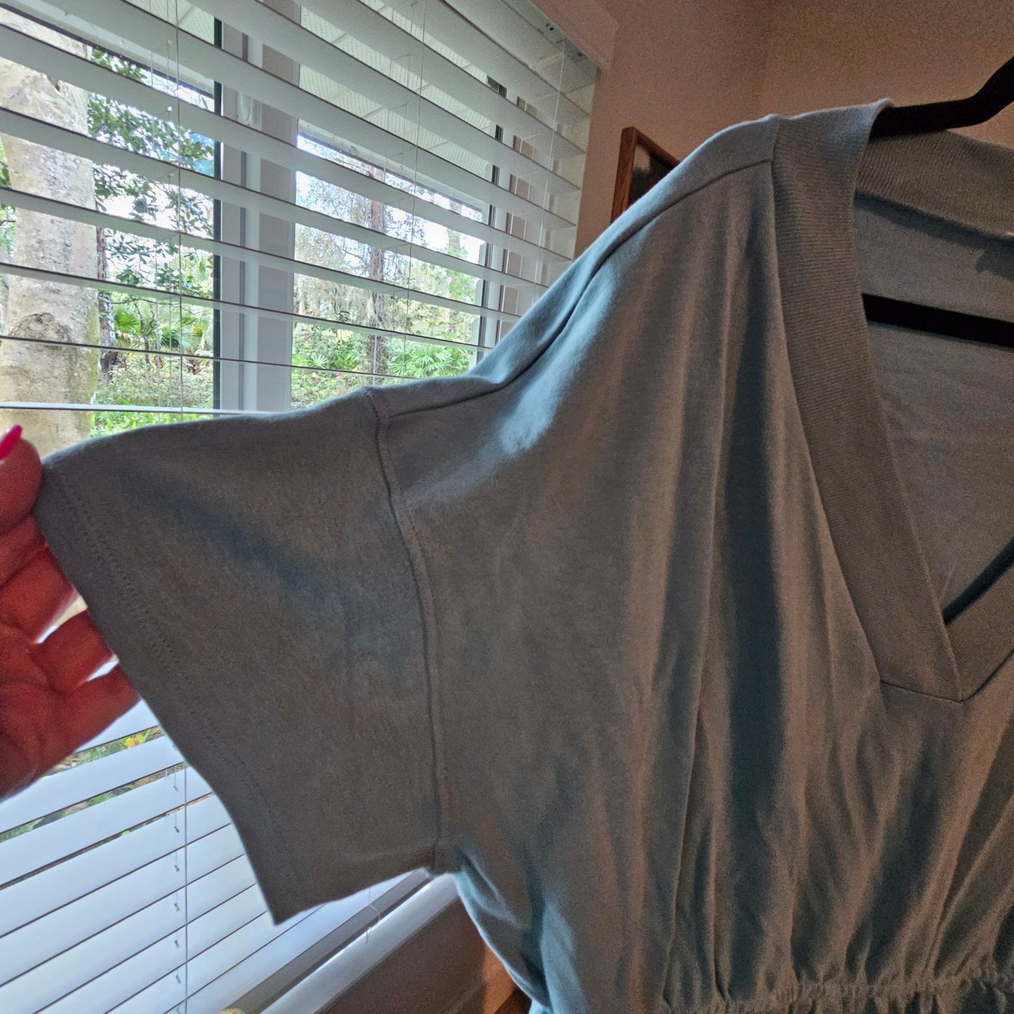 Plus Short All / Romper V-neck W/ Pockets and elastic waist 1X 14/16