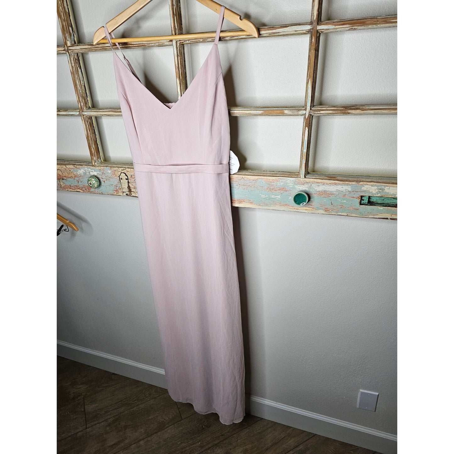 NWT Little Mistress Blush Colored Bridesmaids Dress Size 10