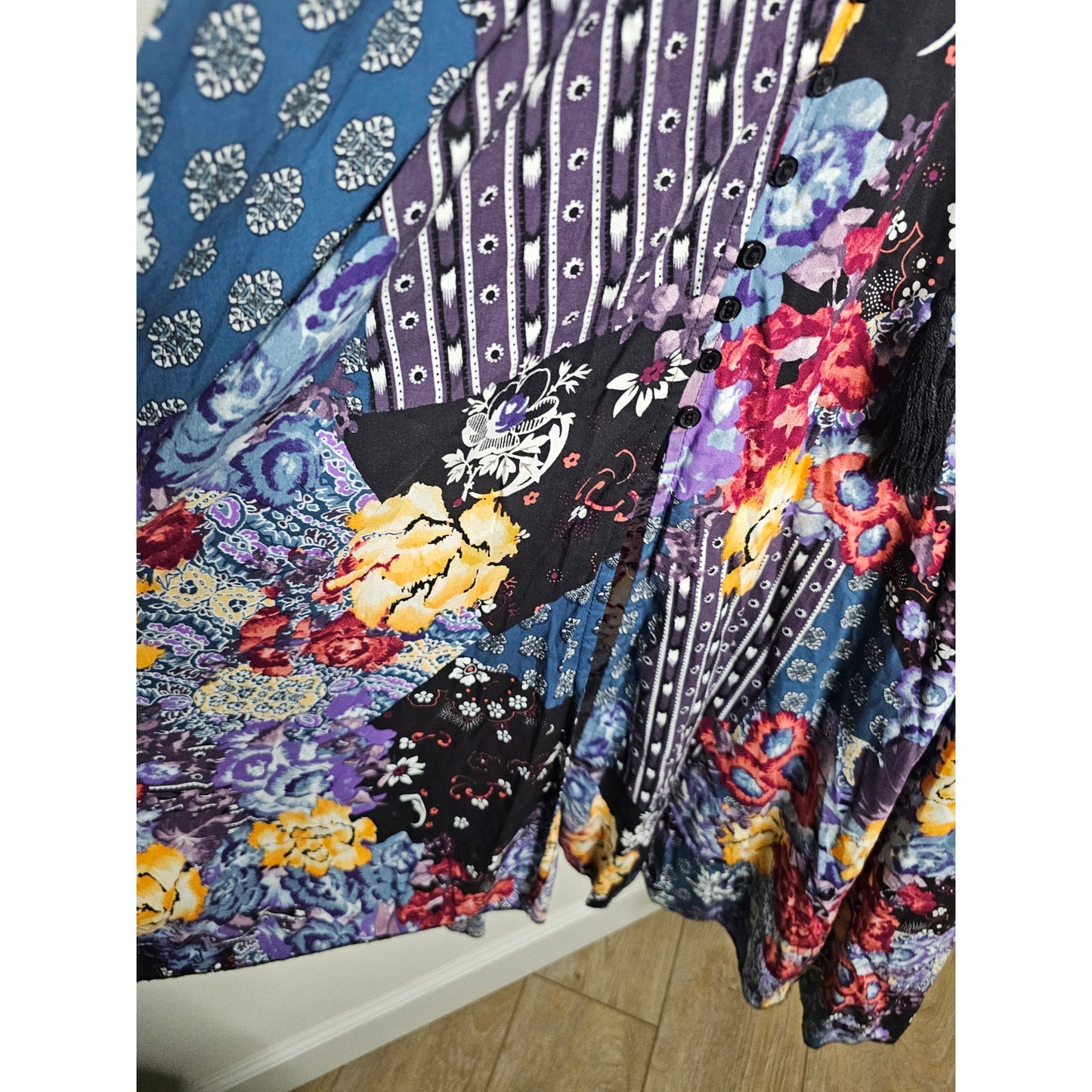 Anthropologie Jaase Delilah Collage Maxi Dress Ladies size XS