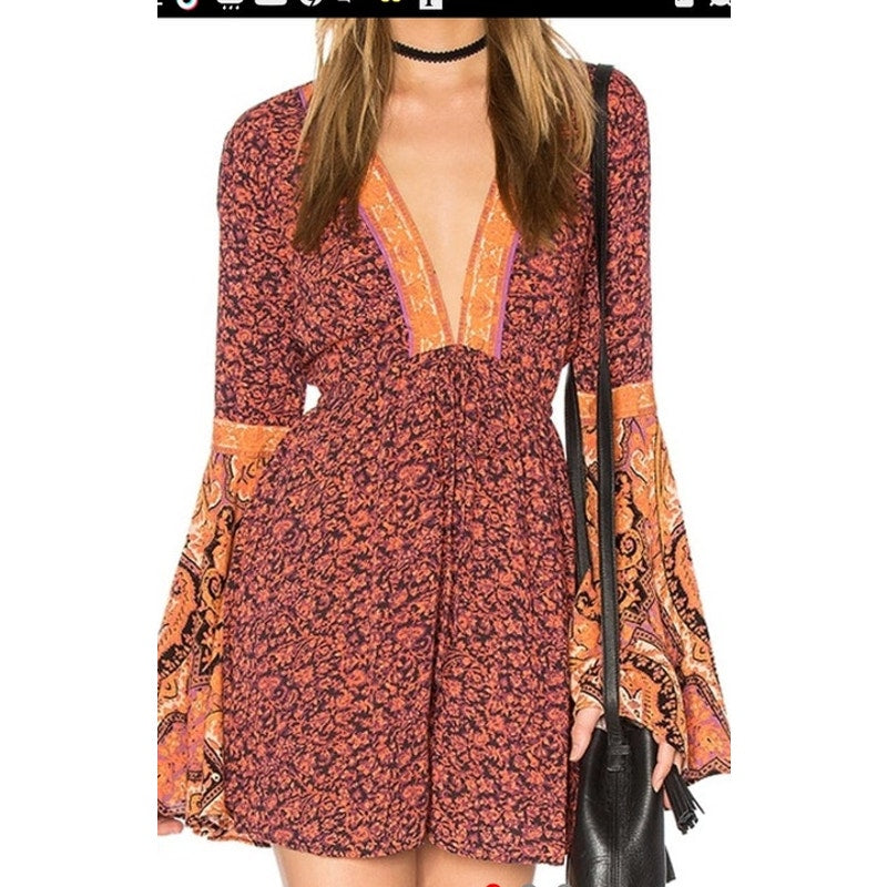 Free People Once Upon Boho Sexy Mini Dress/ Romper Ladies size XS