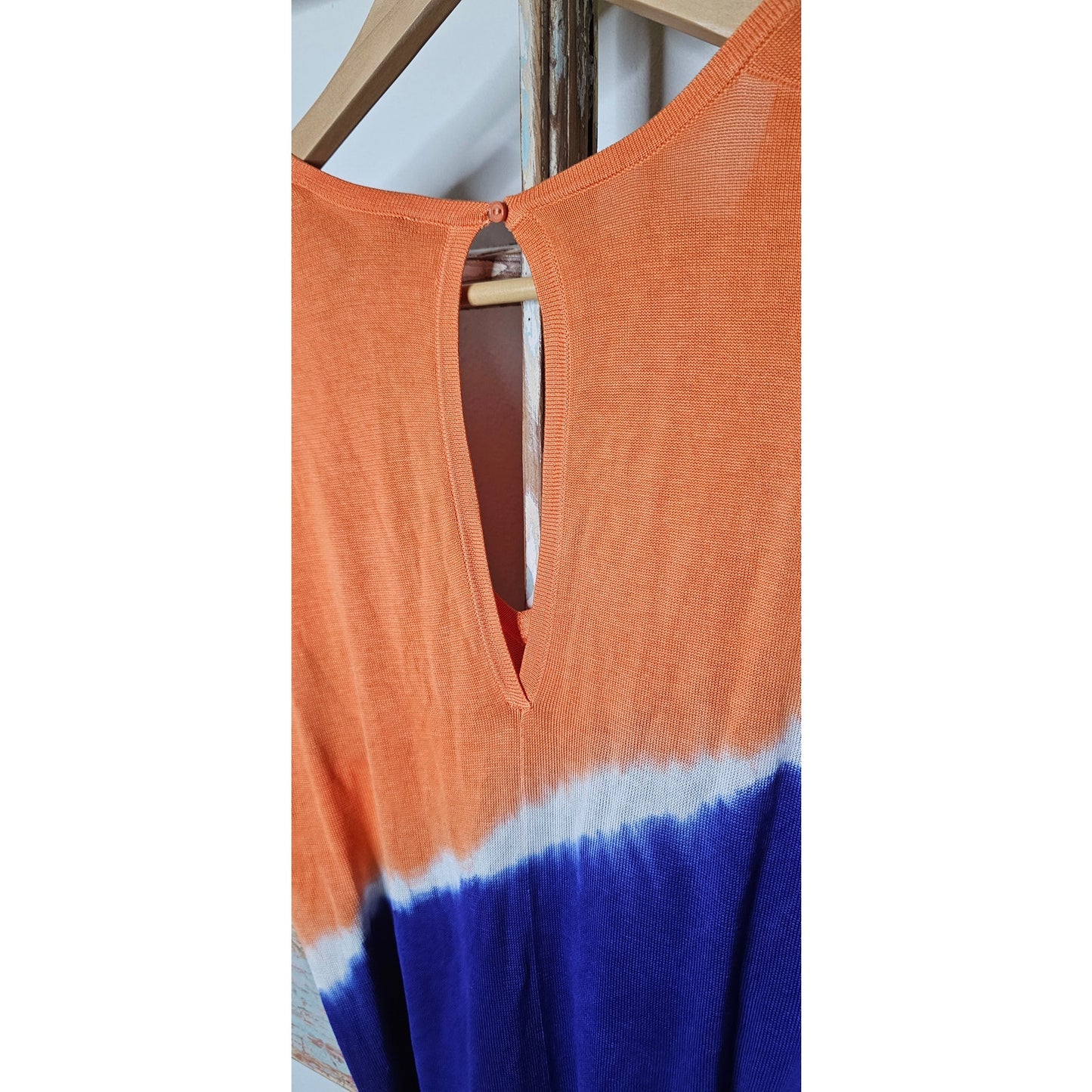 NWT BCBG SILK Tie Dye Knit Dress W/ Tie Waist Ladies size XS