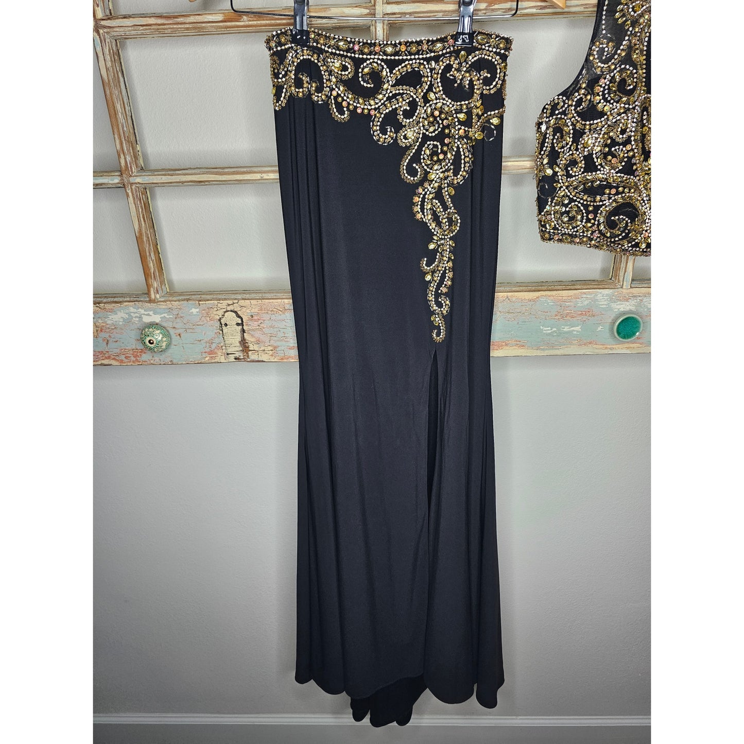 Formal Dress Camille La Vie Two Piece Sleeveless Gem With Long Skirt Ladies Size 2
