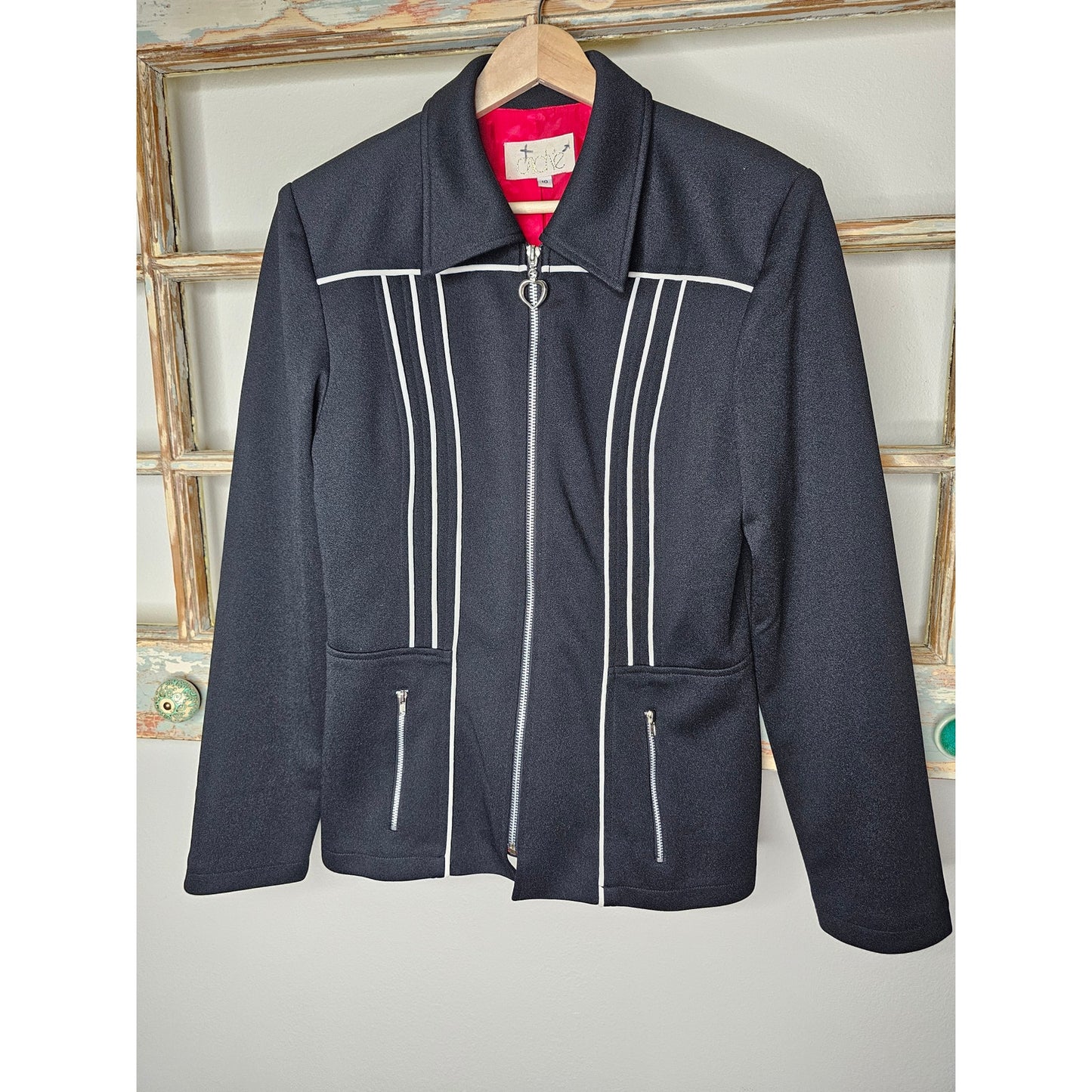 Vintage Cache 90's Y2K Zip Up Jacket Ladies size 10