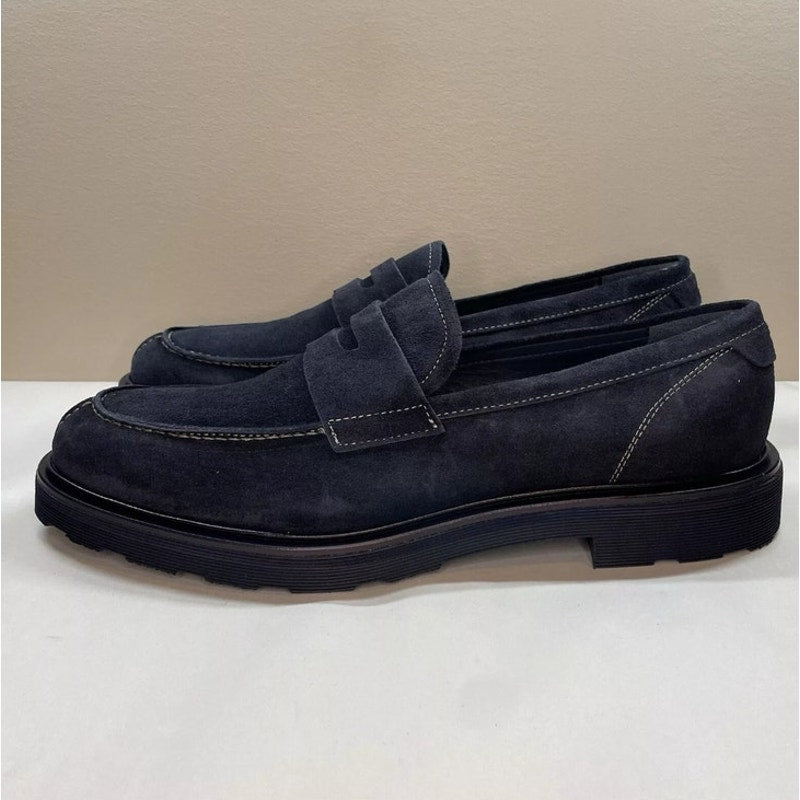 Good Man Brand Lexington Navy Suede Loafer in Men's Size 10.5