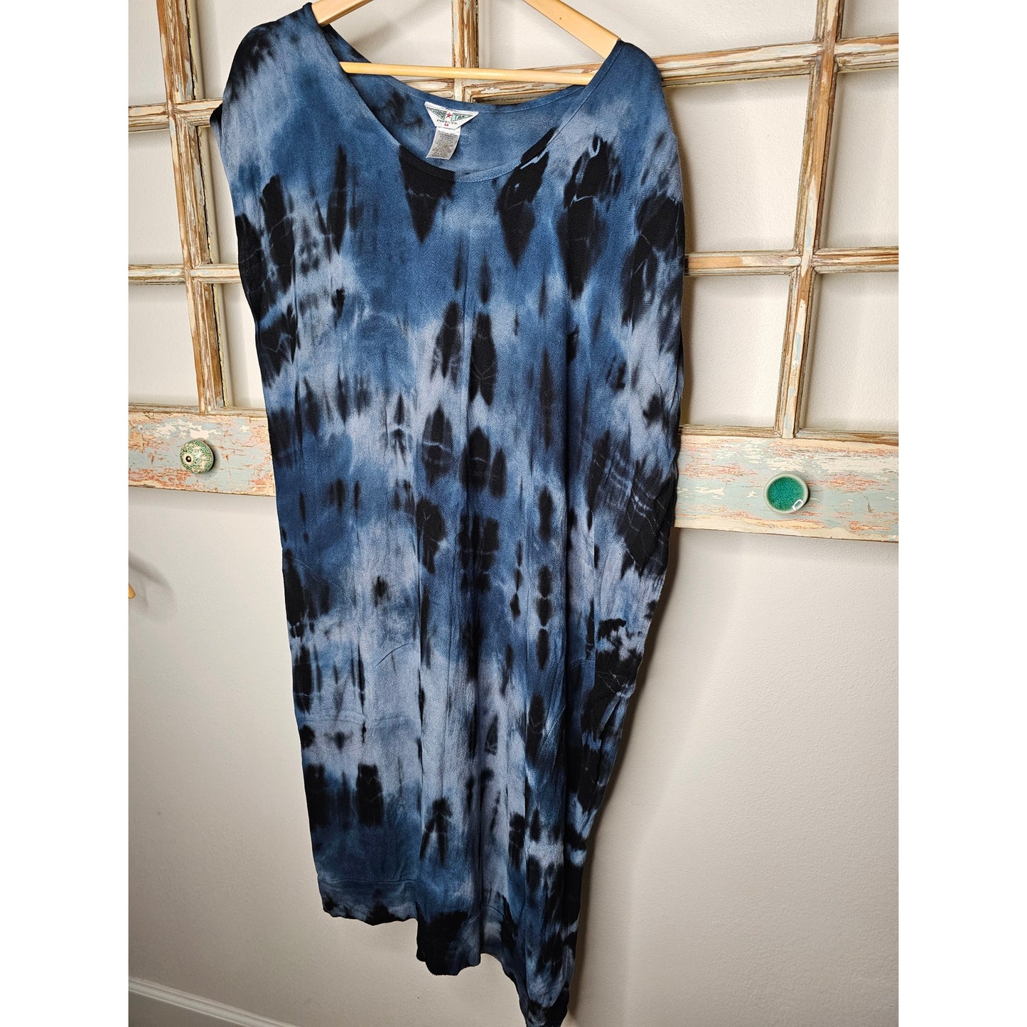 Hard Tail Batik Tie Dye Asymmetrical Ladies Medium Boho Dress