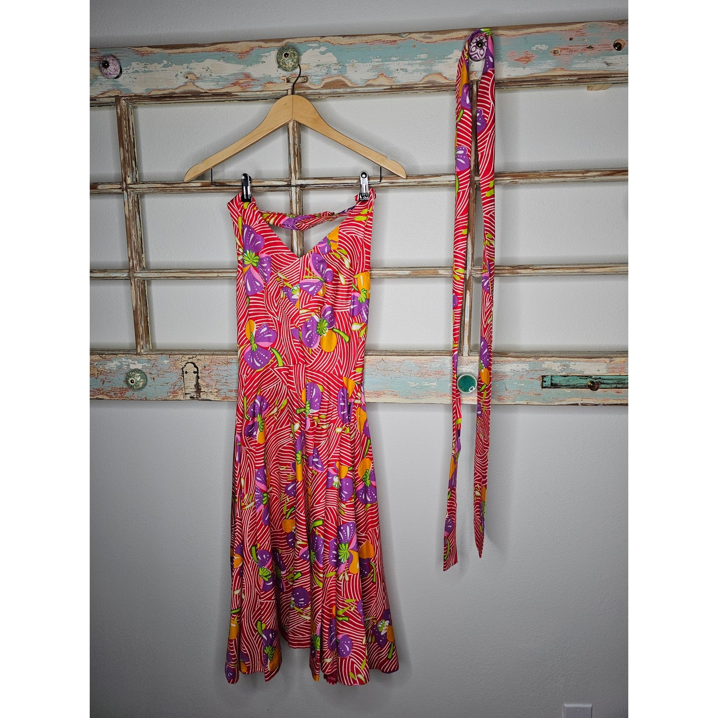 Vintage Jonathan Logan Fit & Flare Sleeveless Midi Dress size 12