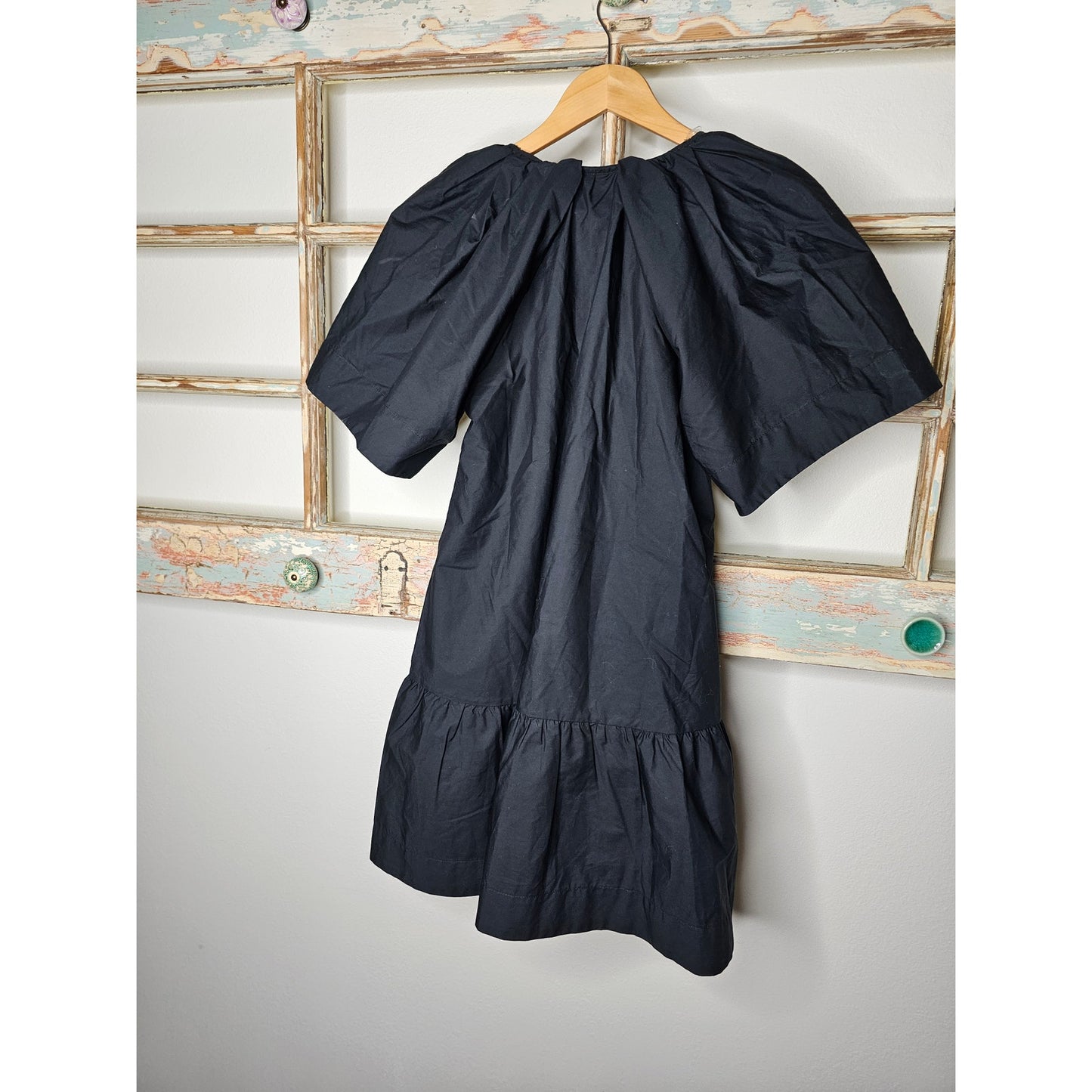 NWT Women's Flutter Short sleeve Mini Poplin Dress Size XS