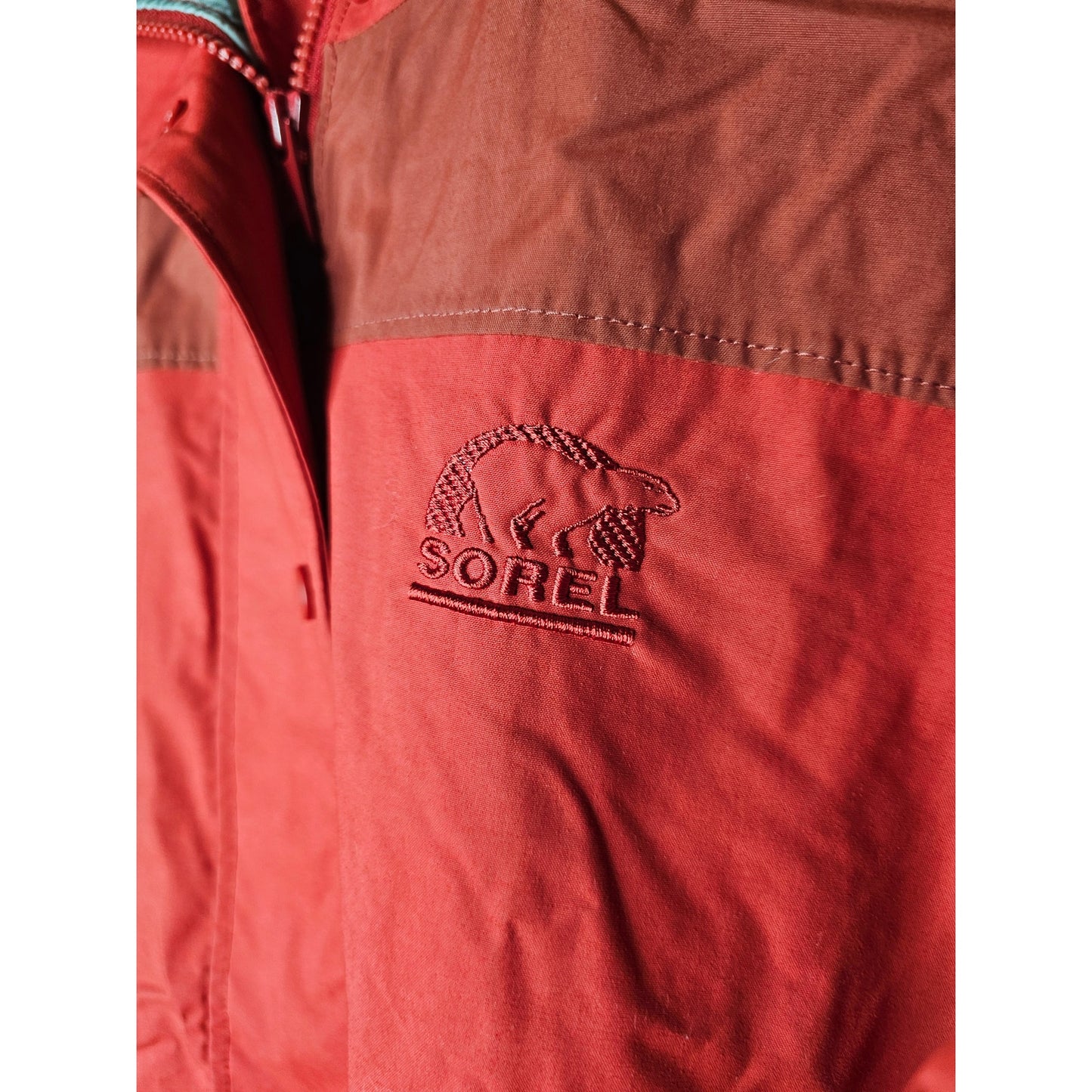 SOREL Women's Red Hooded Zip/Snap Closure Ladies size Medium Jacket