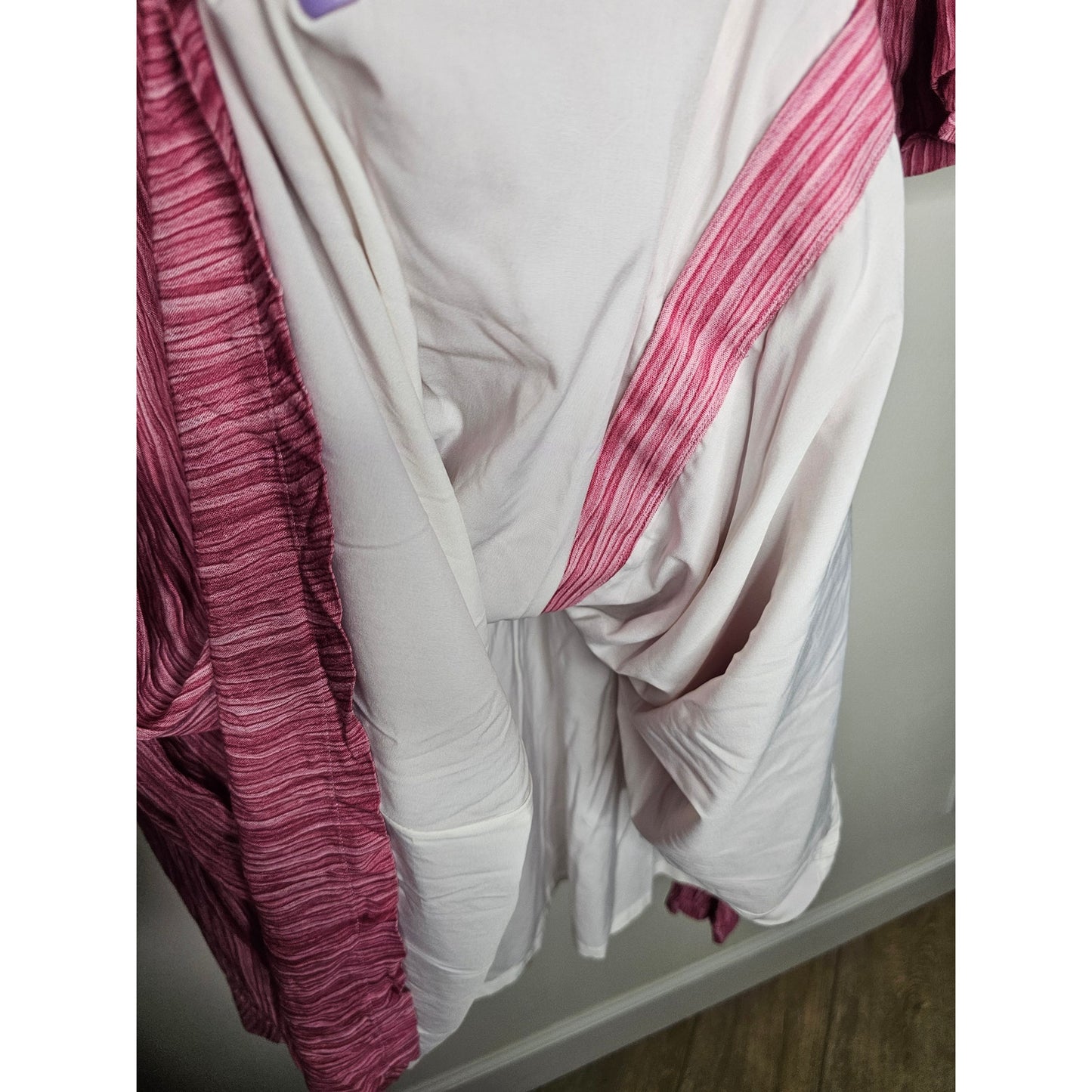 Tweed Pink Lined Flowy Midi Dress Ladies size Medium