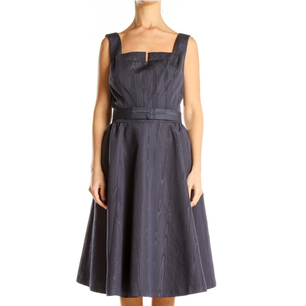 NWOT Isaac Mizrahi Black Belted Fit & Flare Party Dress size 4