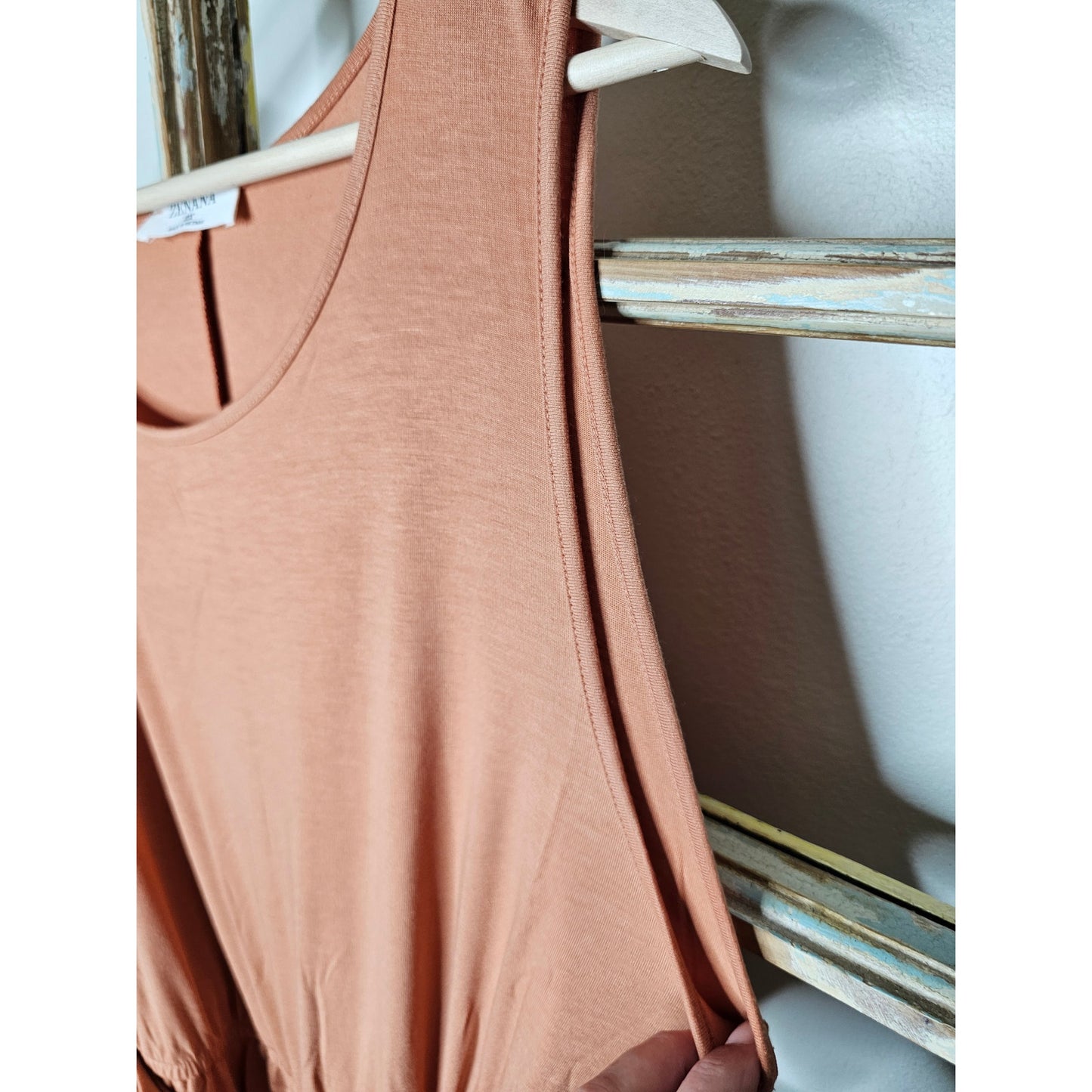 NEW Zenana Persian Orange Wrap Front Sleeveless Dress 22
