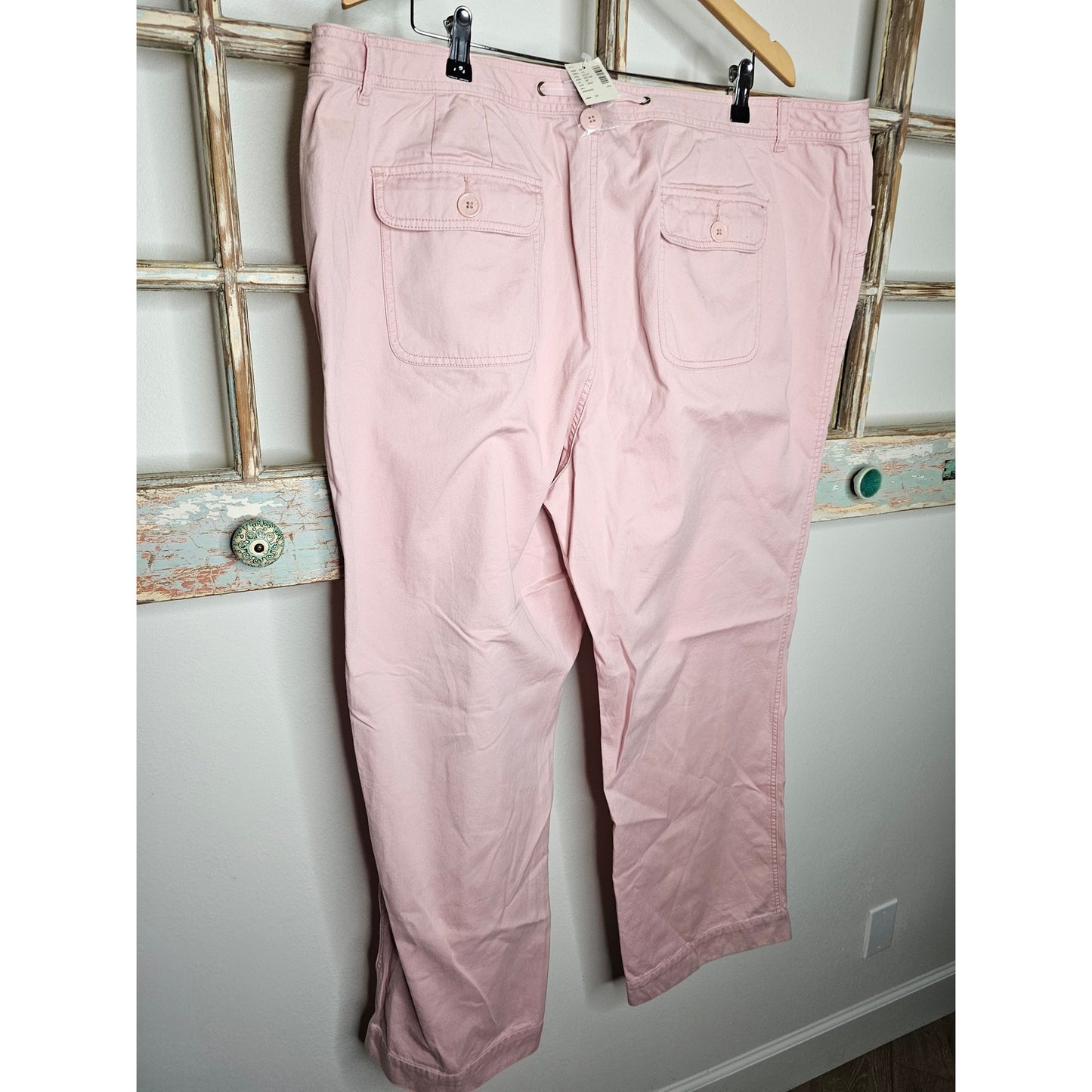 NWT Women's Pale Pink Venezia Drawstring Pants with pockets Size 24