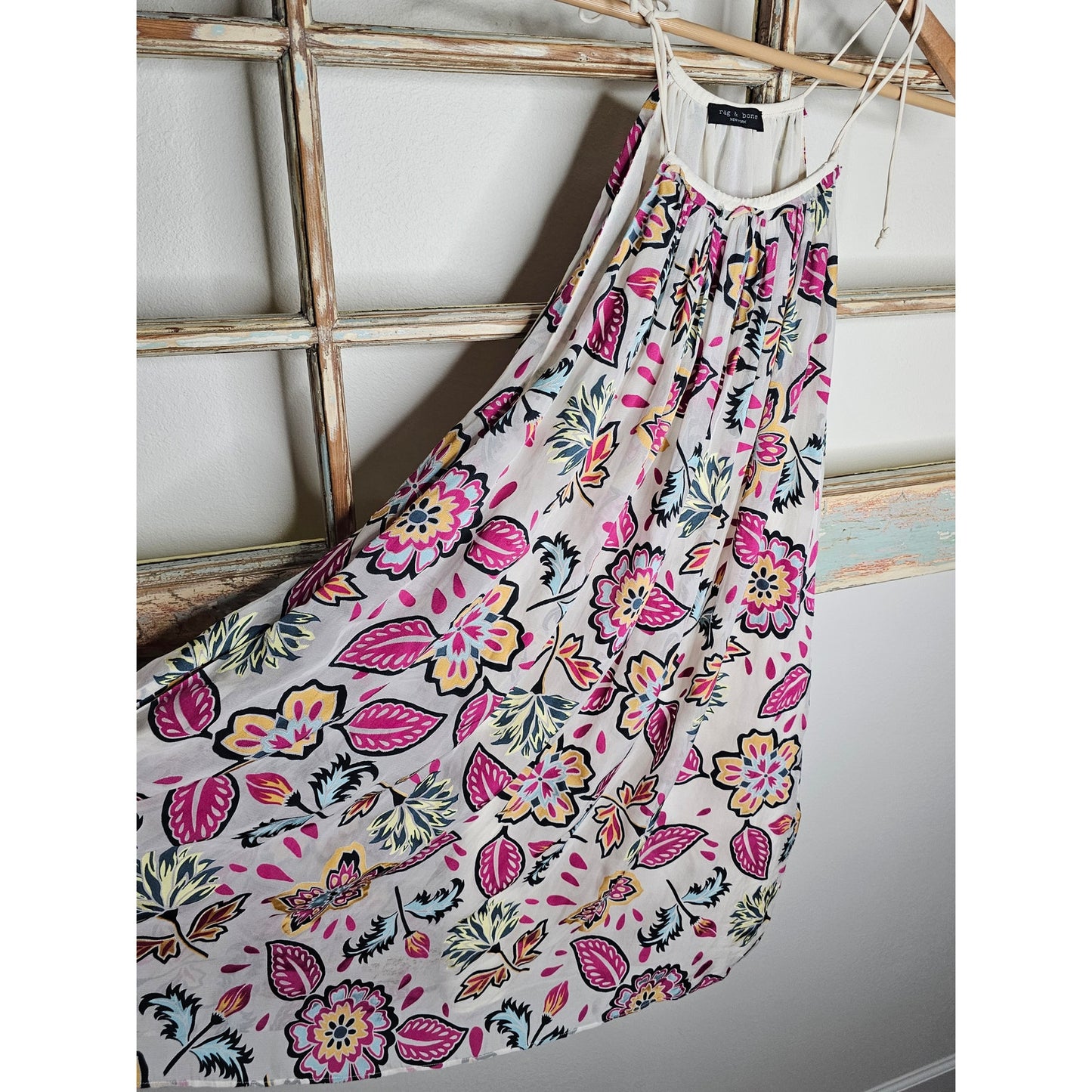 NWOT Rag & Bone Bailey Silk Blend Mini Floral Sleeveless Dress size Medium