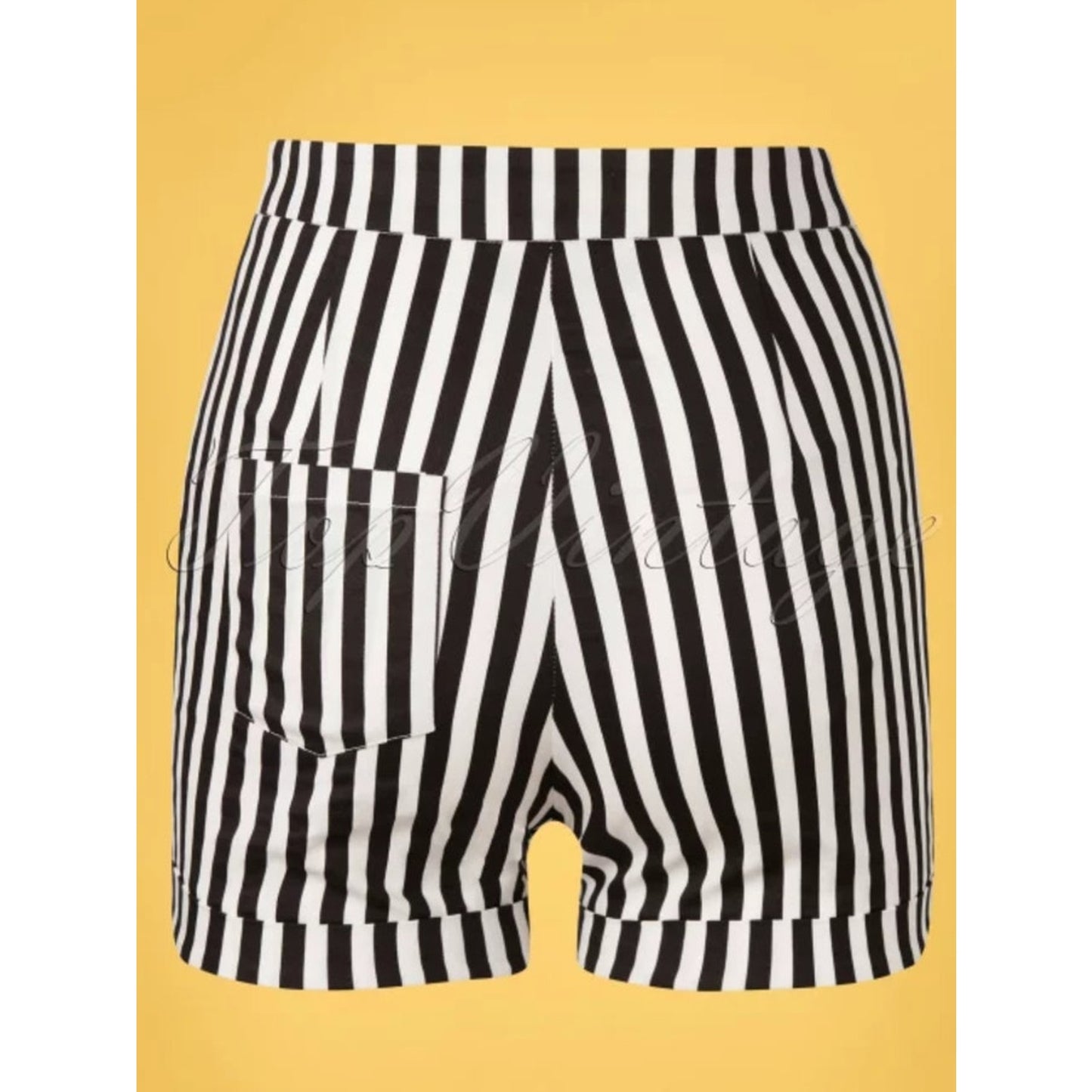 NWT Katakomb 50s Connie Striped Shorts in Black/White Size XS