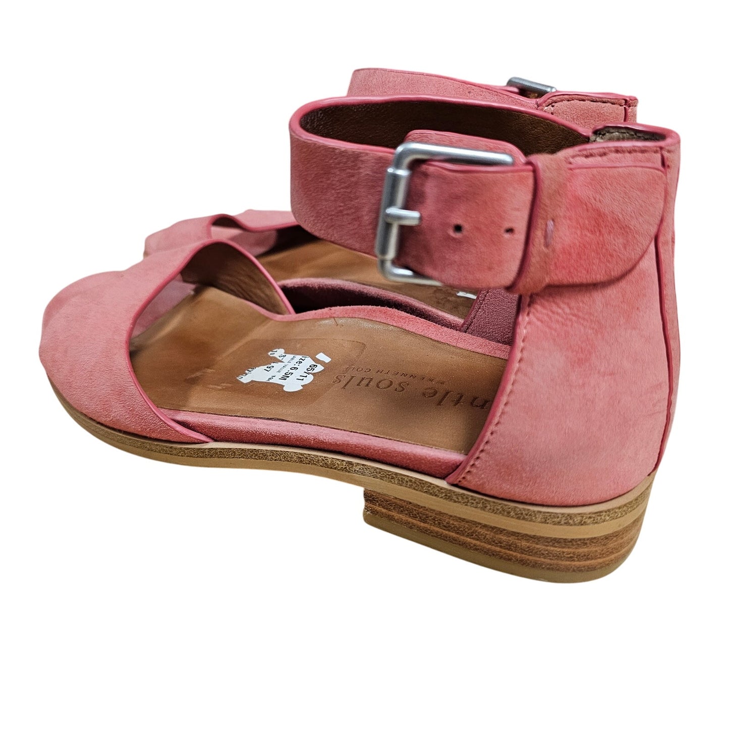 Gentle Souls Leather Gracey Flat Sandals with Ankle Strap Ladies size 6.5