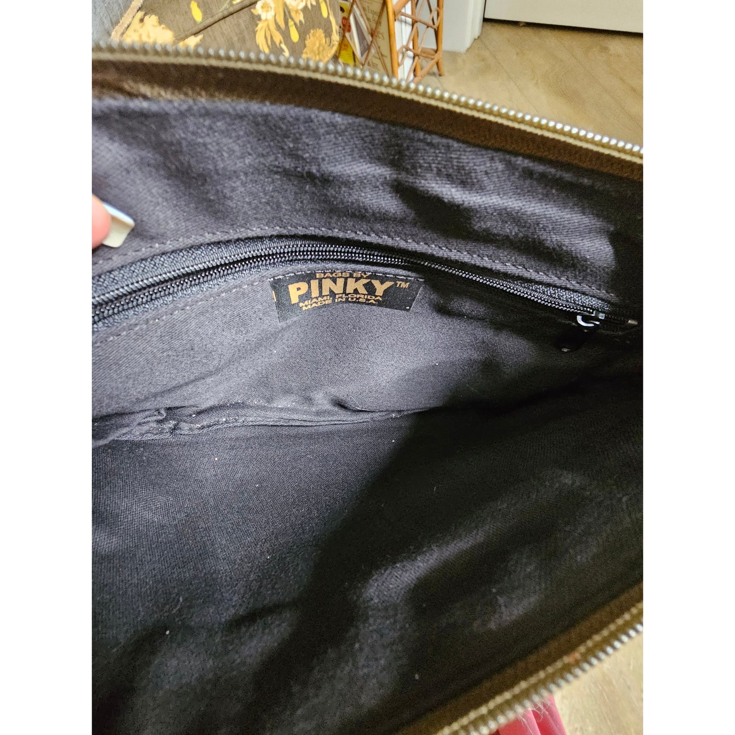 Vintage Bags By Pinky Brown Leather Clutch or Shoulder bag