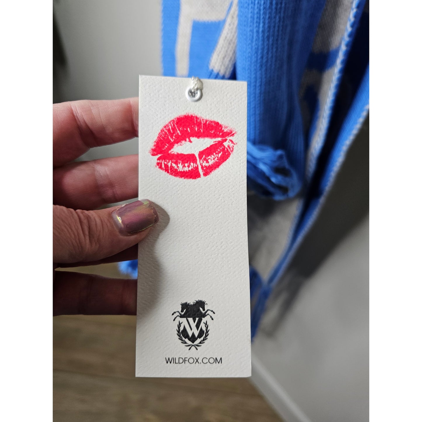NWT Wildfox Large Scarf "Congratulations You Are Out Of Bed" Unisex