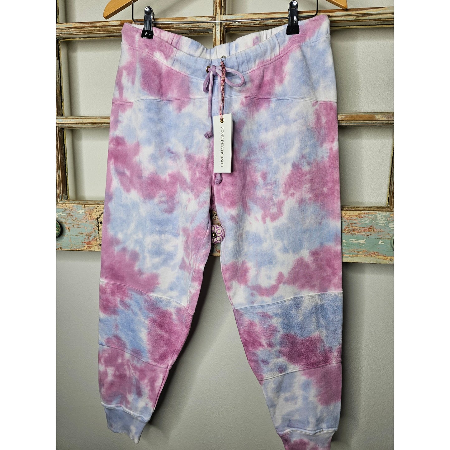 NWT LoveShackFancy Etty Sweatpant In Storm Tie-dye Ladies size Medium