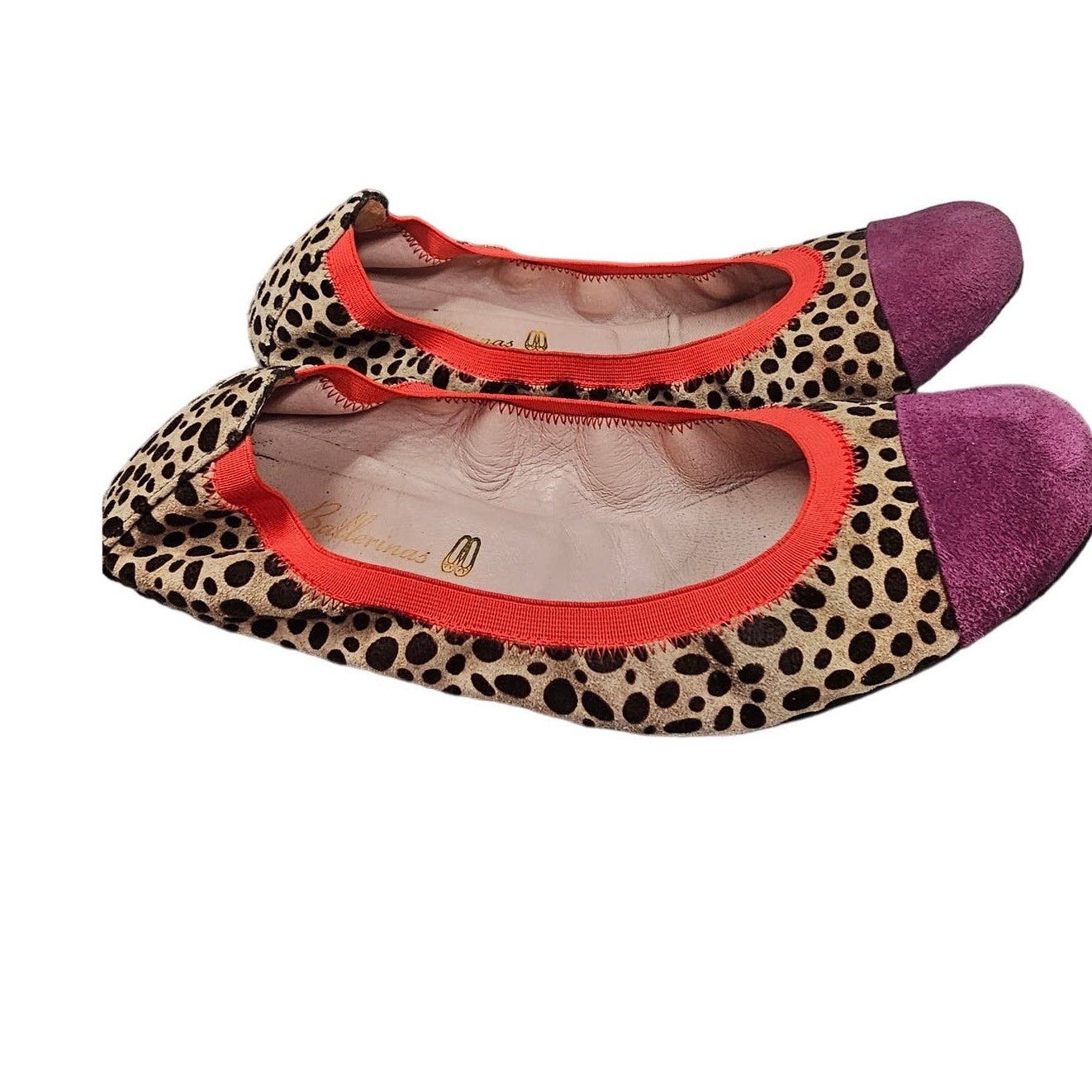 Pretty Ballerinas 100% Suede Shoes From Spain size 38/ 7