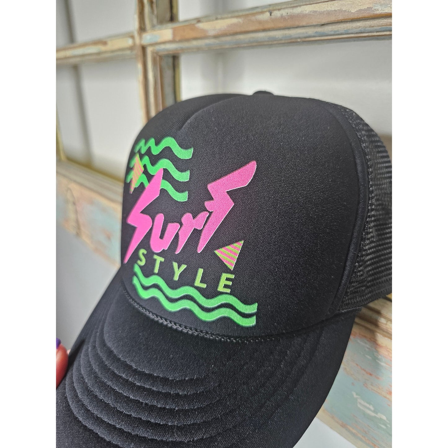 Vintage Cobra Trucker Mesh/ Foam Adult Hat With Snapback Surf Style