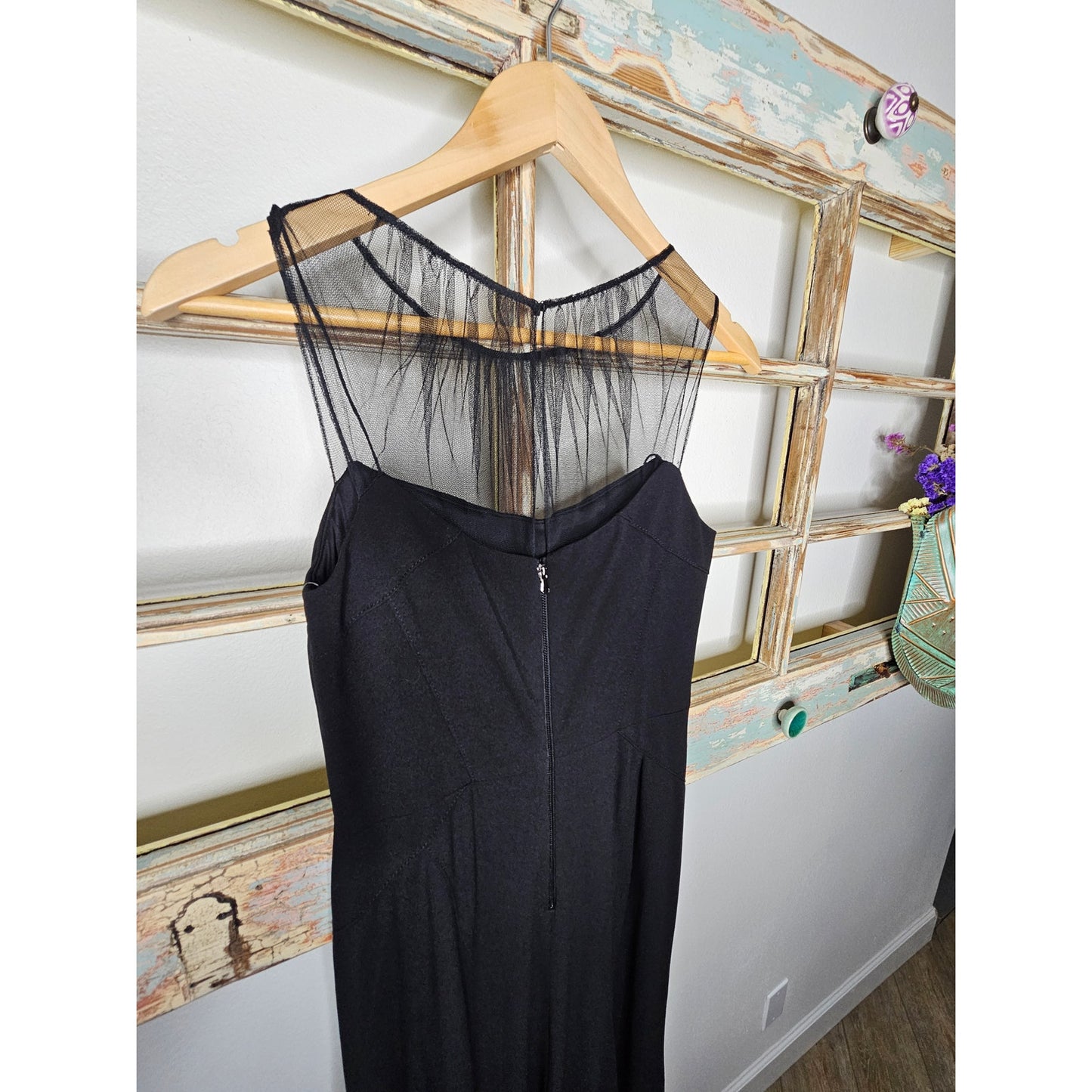 NWT Vera Wang Womens Illusion Yoke Sleeveless Dress Size 4