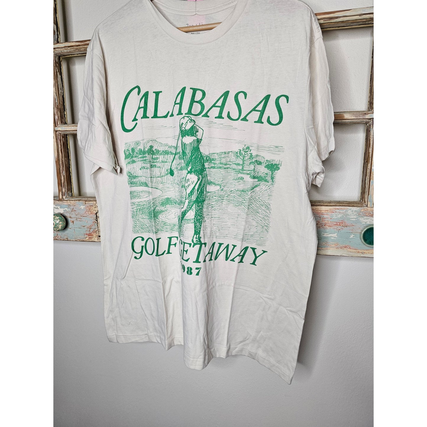 NWT Calabasas Golf Club Tee Crew Neck Retro Vibe 1987 Unisex S