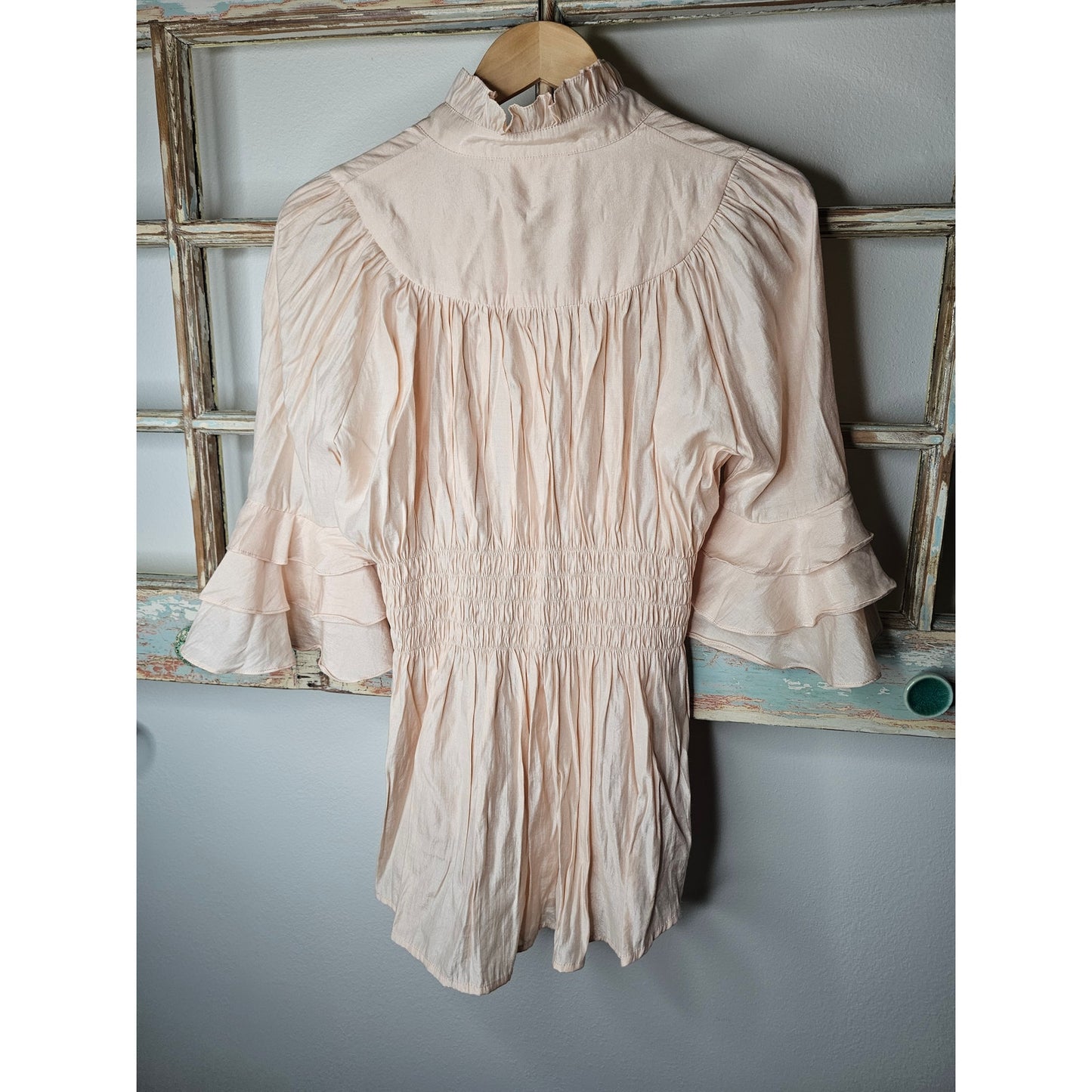 Lungta De Fancy London Button Up Blouse Italian Made Ladies size 6
