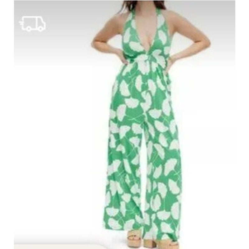 NWT Diane Von Furstenberg Target Halter Jumpsuit Size XXS