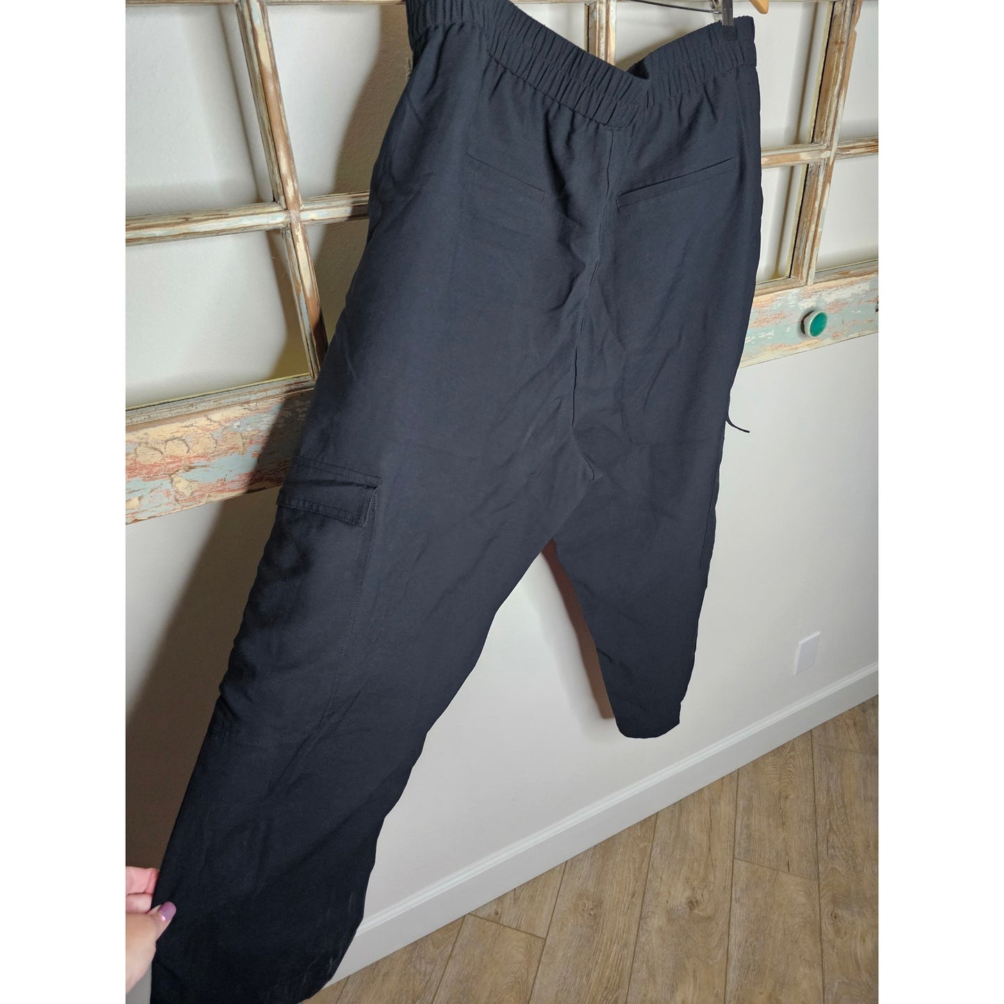 NWOT Black Flowy Rayon Pants With Pockets Ladies size 2X