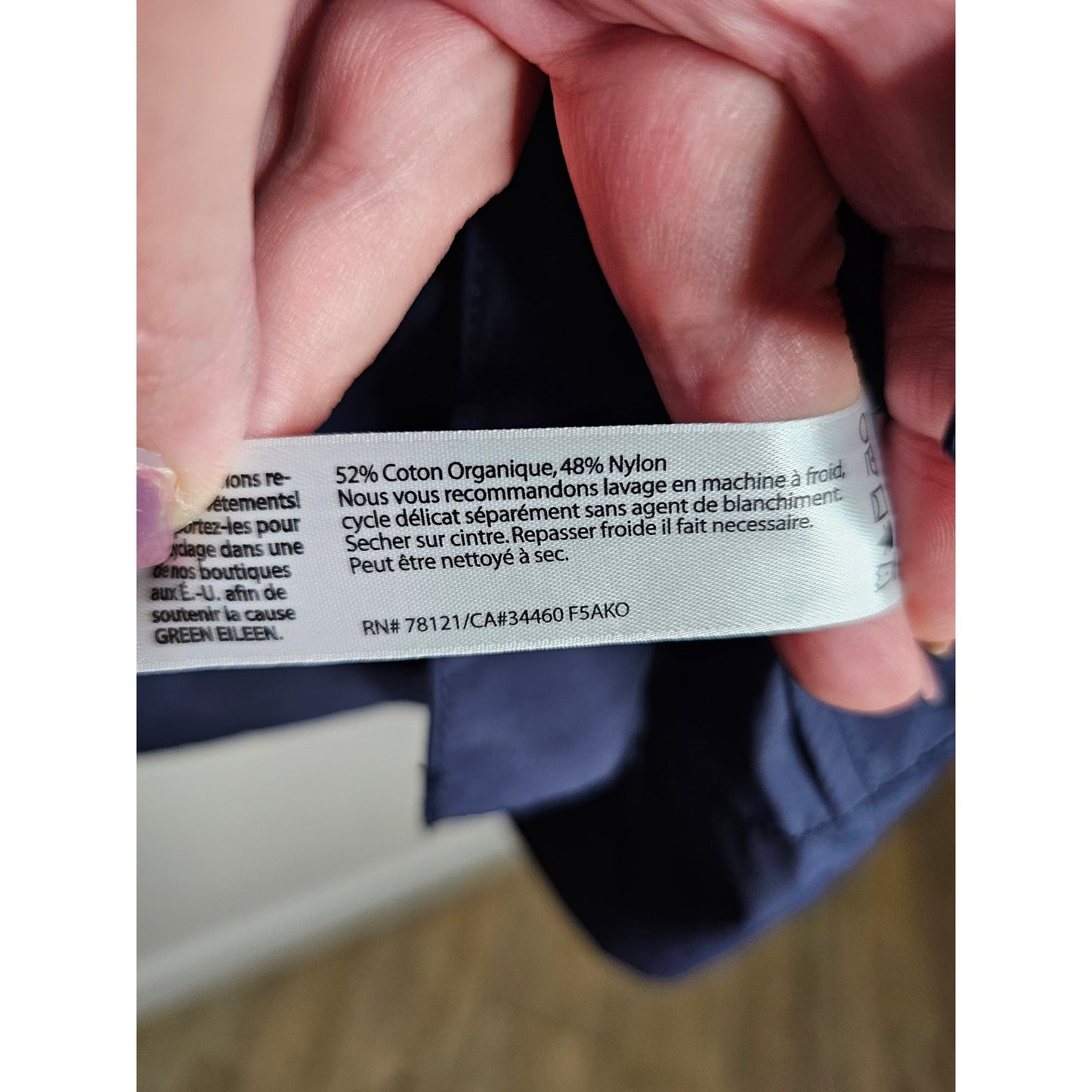 Eileen Fisher Womens Windbreaker Anorak Rain Jacket With Hood Size Medium