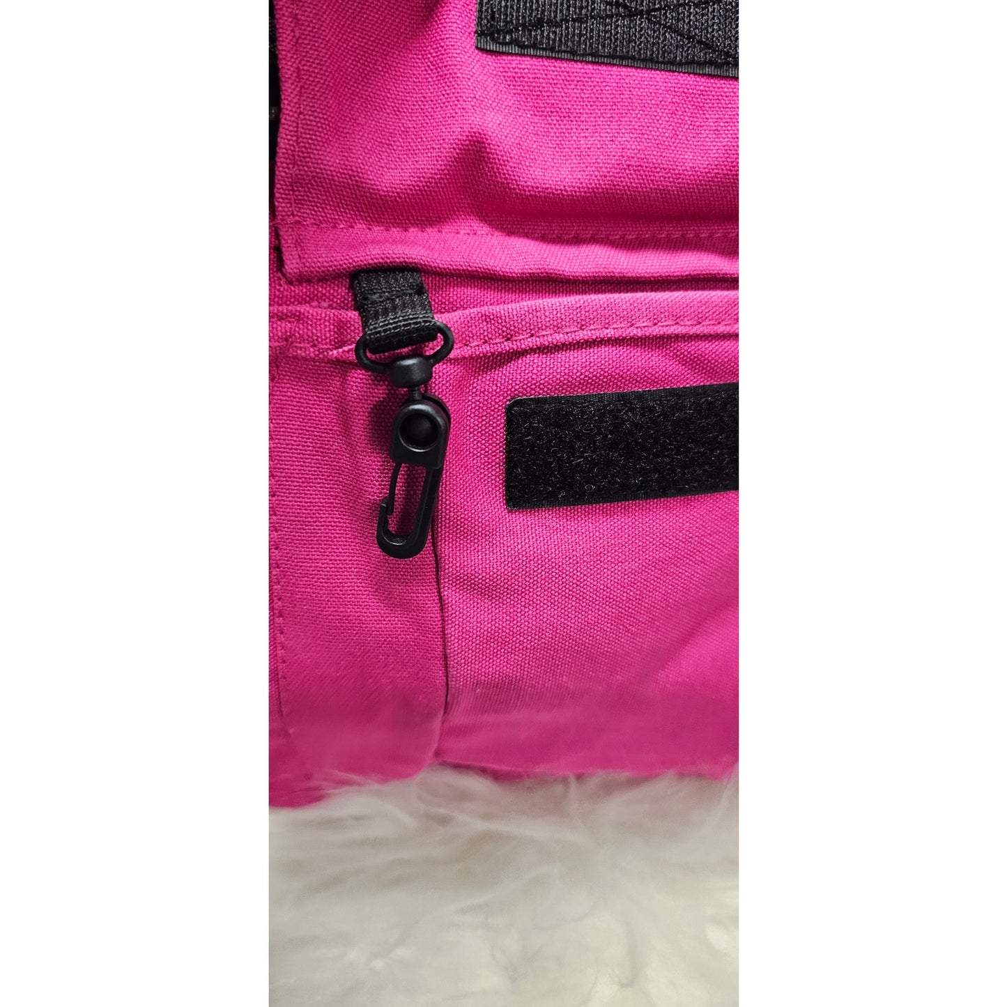 Kavu Keeper Hot Pink Crossbody Bag Snap Closure Canvas Shoulder Purse