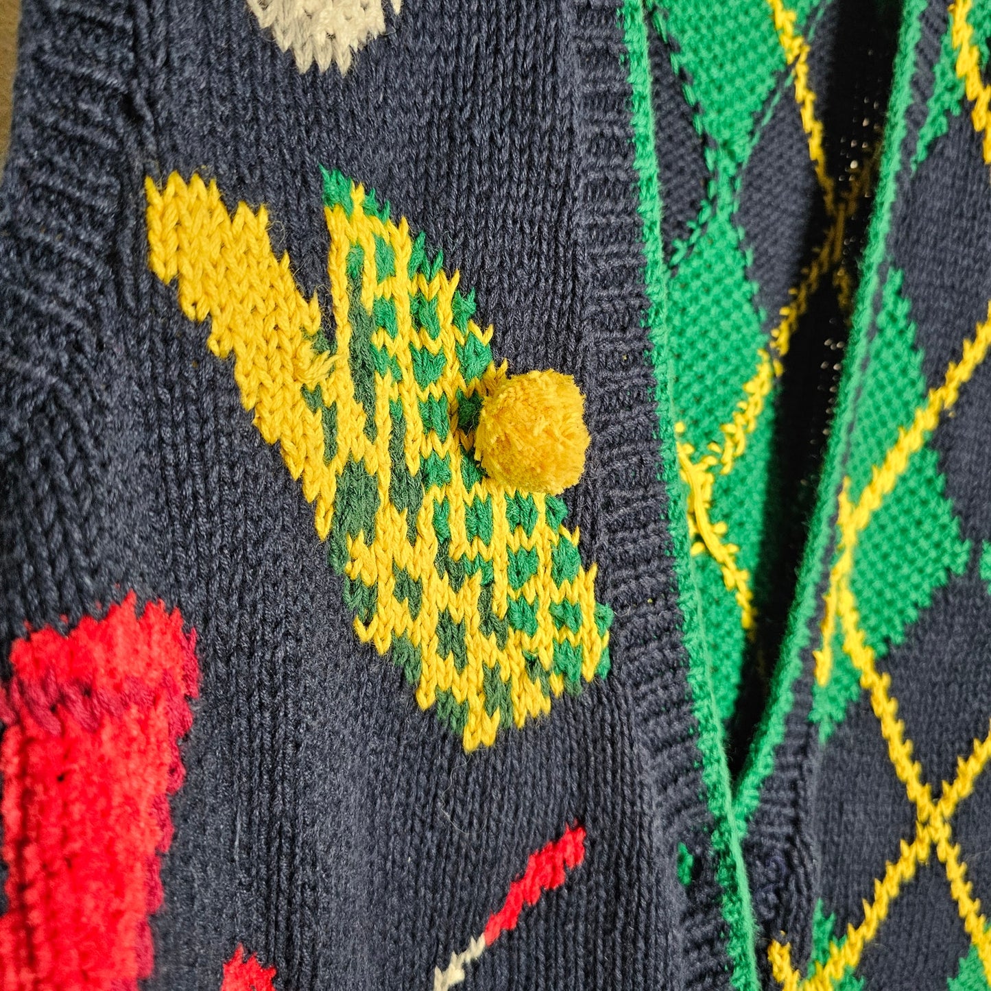 Vintage Marisa Christina Hand Knitted Sweater Vest Ladies Size Small