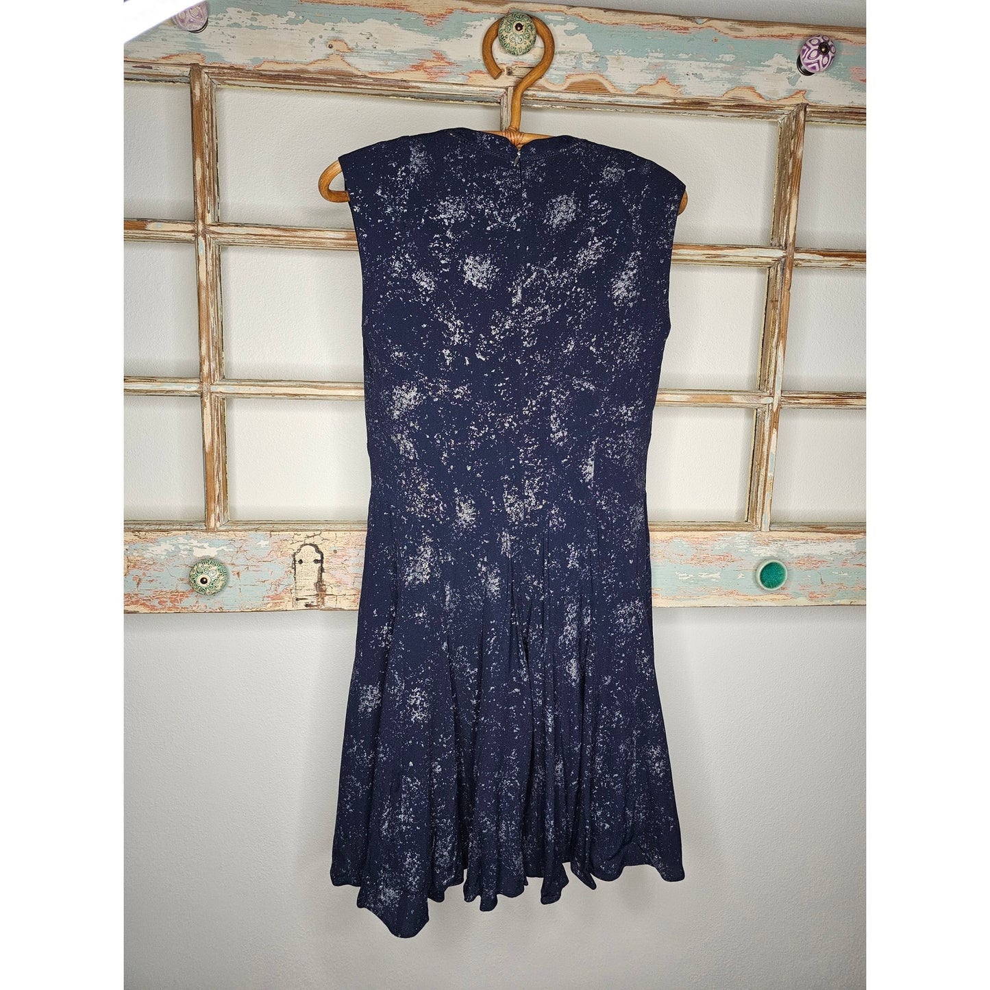 NWOT Rebecca Taylor Lined Size 4 Blue Godet Sleeveless Dress