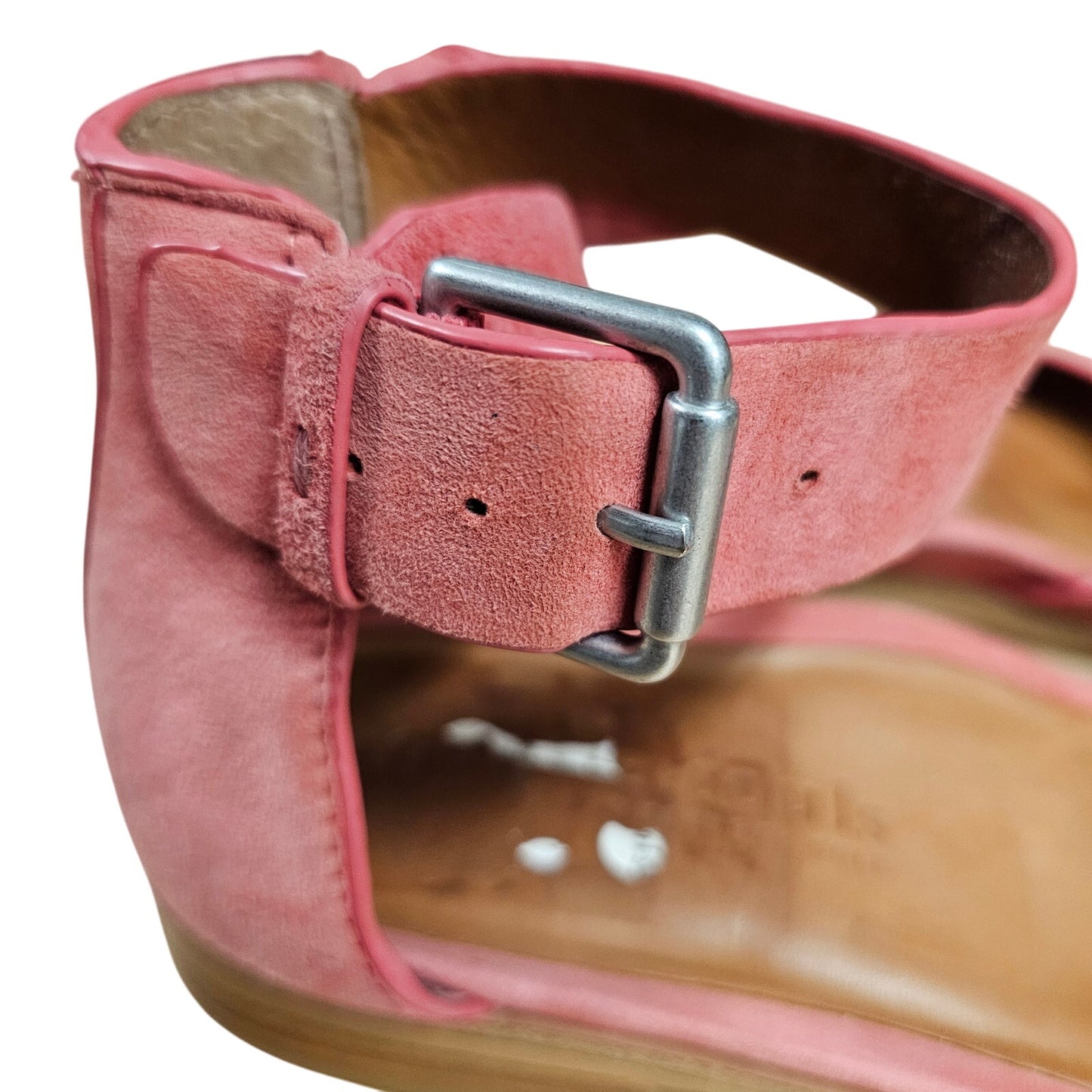 Gentle Souls Leather Gracey Flat Sandals with Ankle Strap Ladies size 6.5