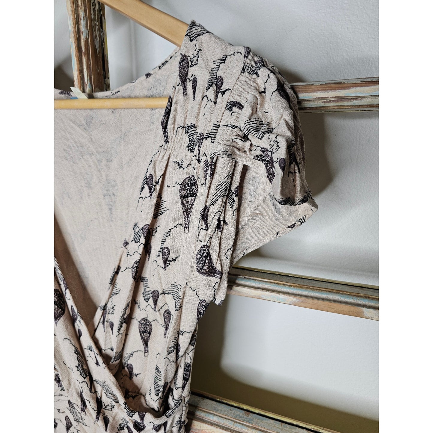 Anthropologie Leifnotes Womens Hot Air Balloons Dress Ladies size XS