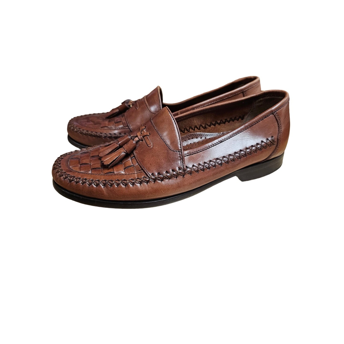 G.H. Bass & Co. Leather Tassel Slide On Loafers Men's Size 8.5