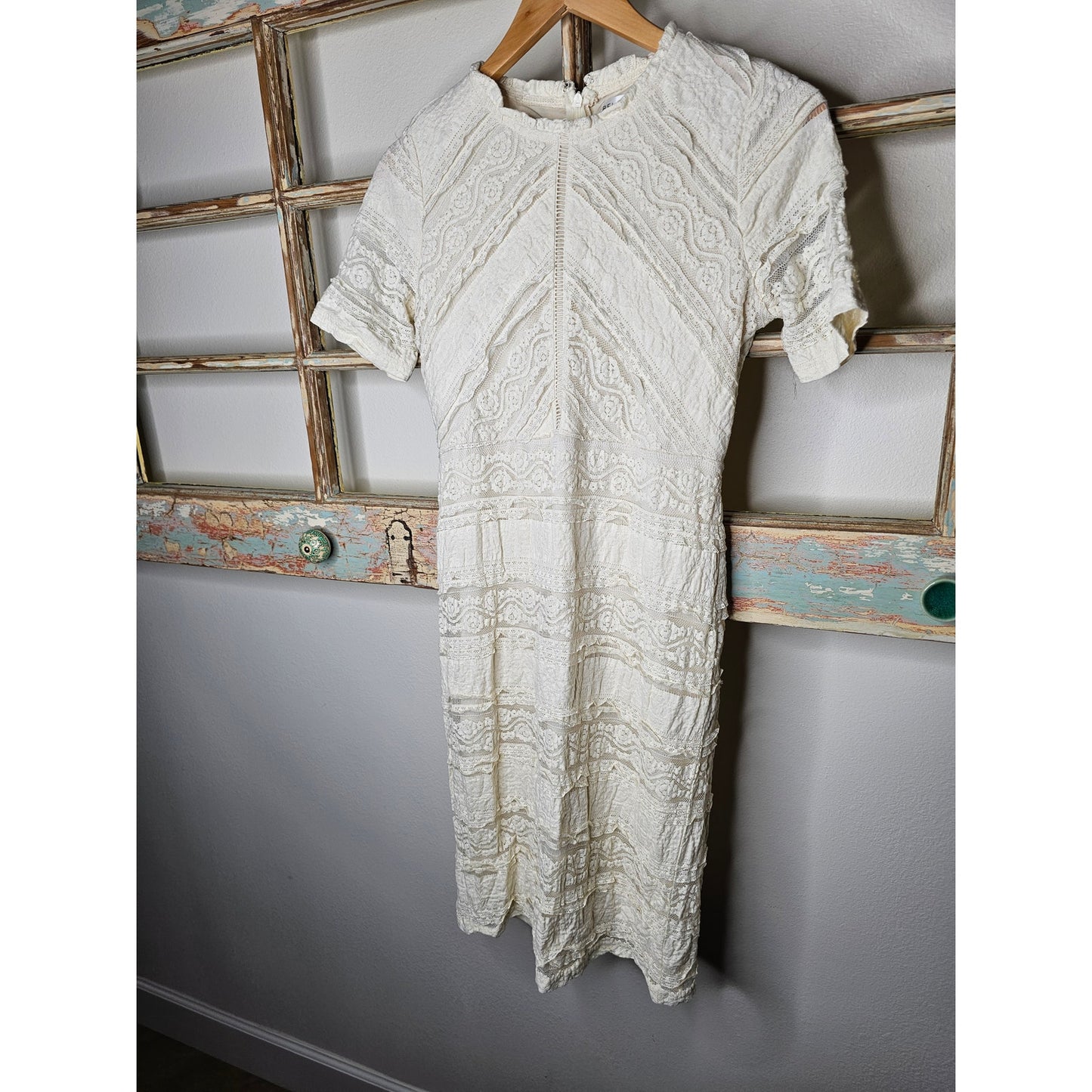 NWT Bebe Strappy Corset Style Dress with Lace Ladies size Small