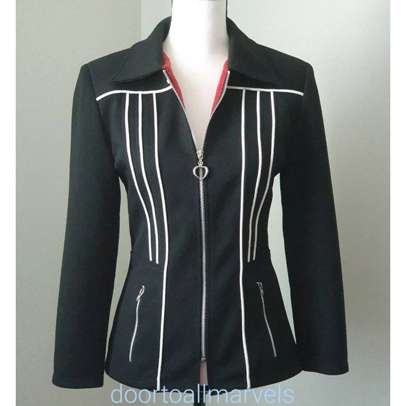 Vintage Cache 90's Y2K Zip Up Jacket Ladies size 10