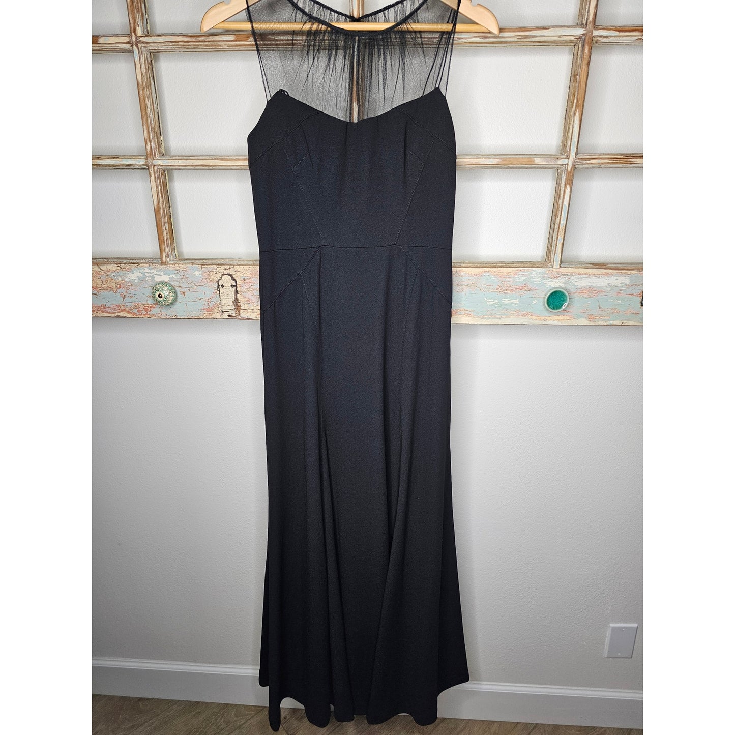 NWT Vera Wang Womens Illusion Yoke Sleeveless Dress Size 4