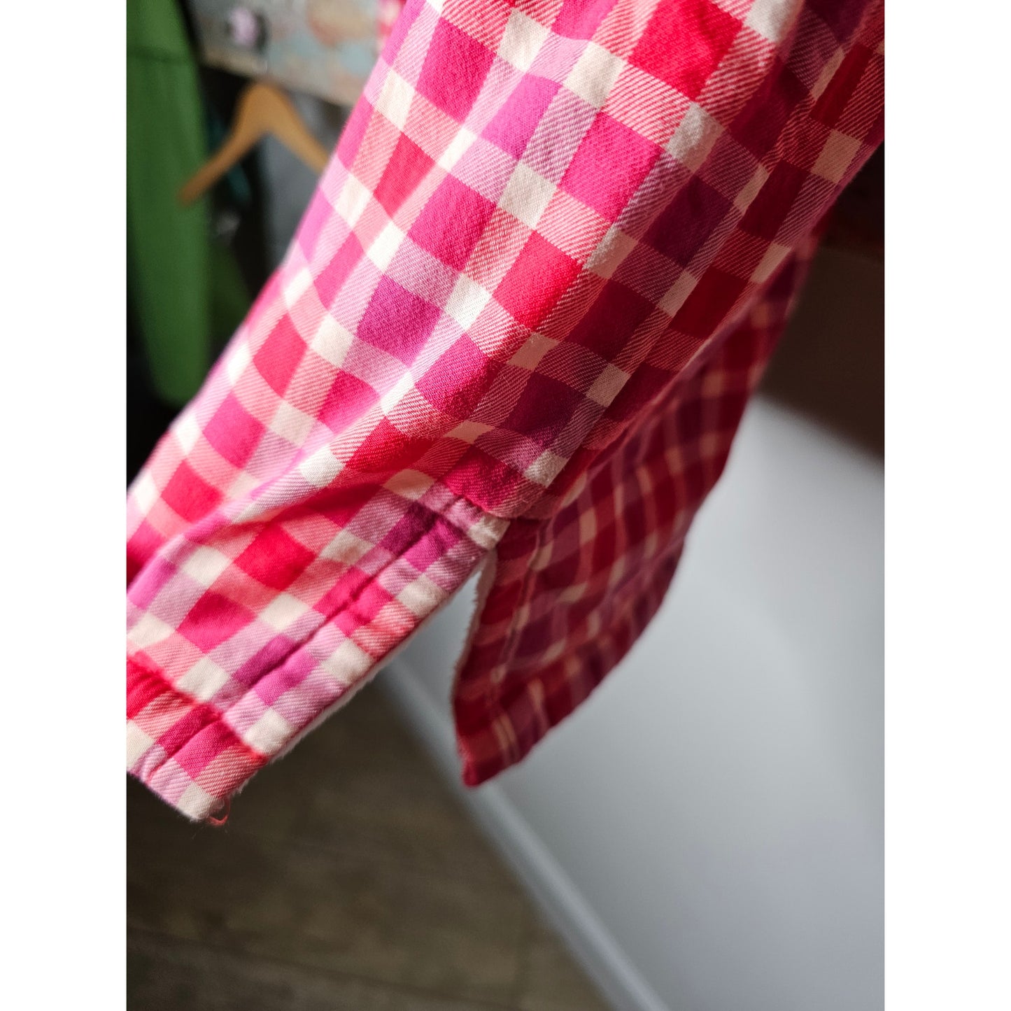 L .L. Bean Sherpa Womens Fleece Vibrant Plaid Lined Button Up Size Small
