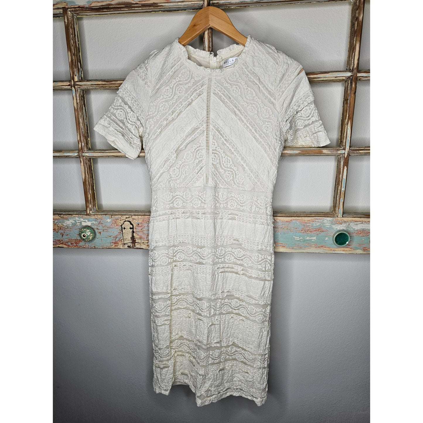 NWT Bebe Strappy Corset Style Dress with Lace Ladies size Small