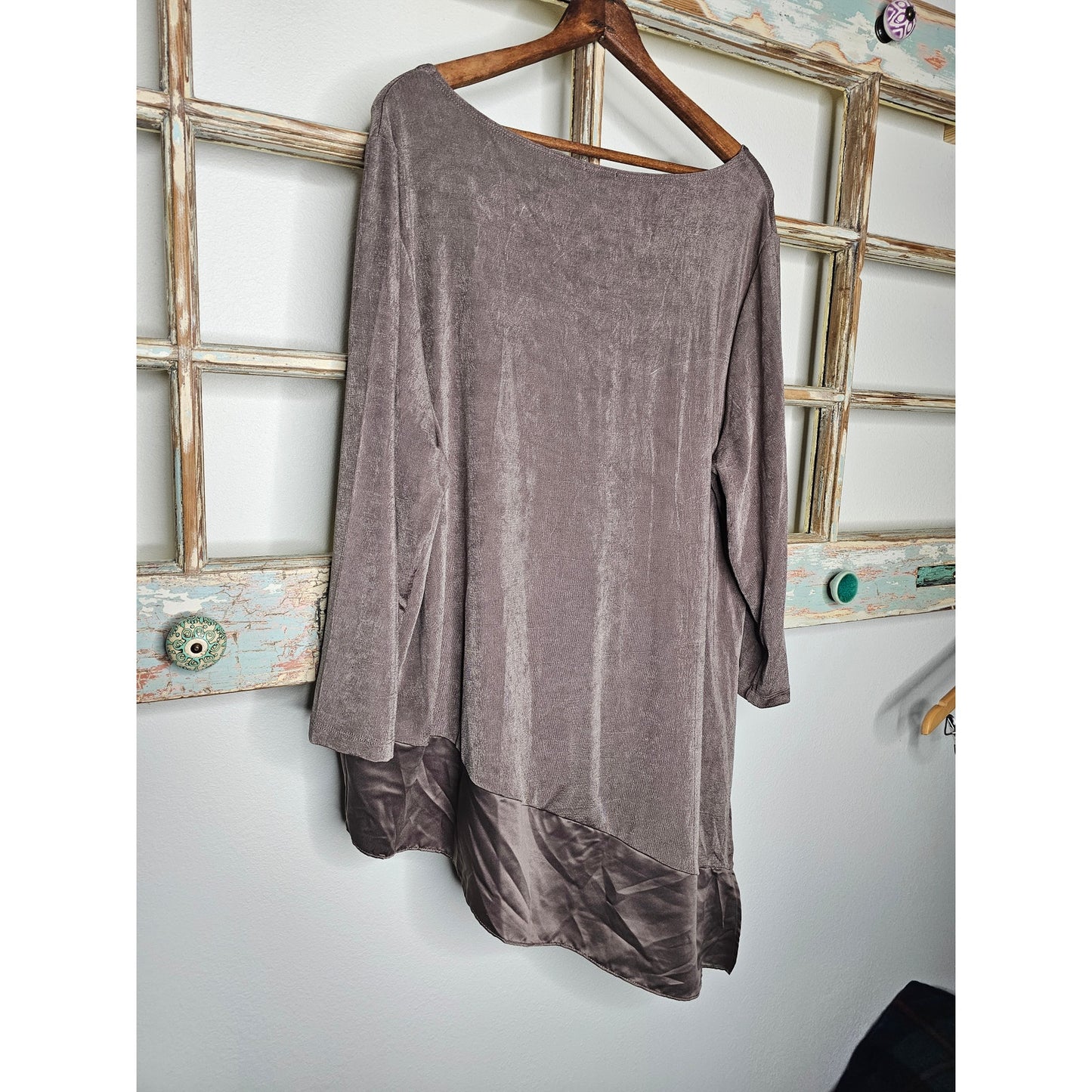 NWT Chico's Travelers Women's size 3 / XL Asymmetrical Tunic Boho Top